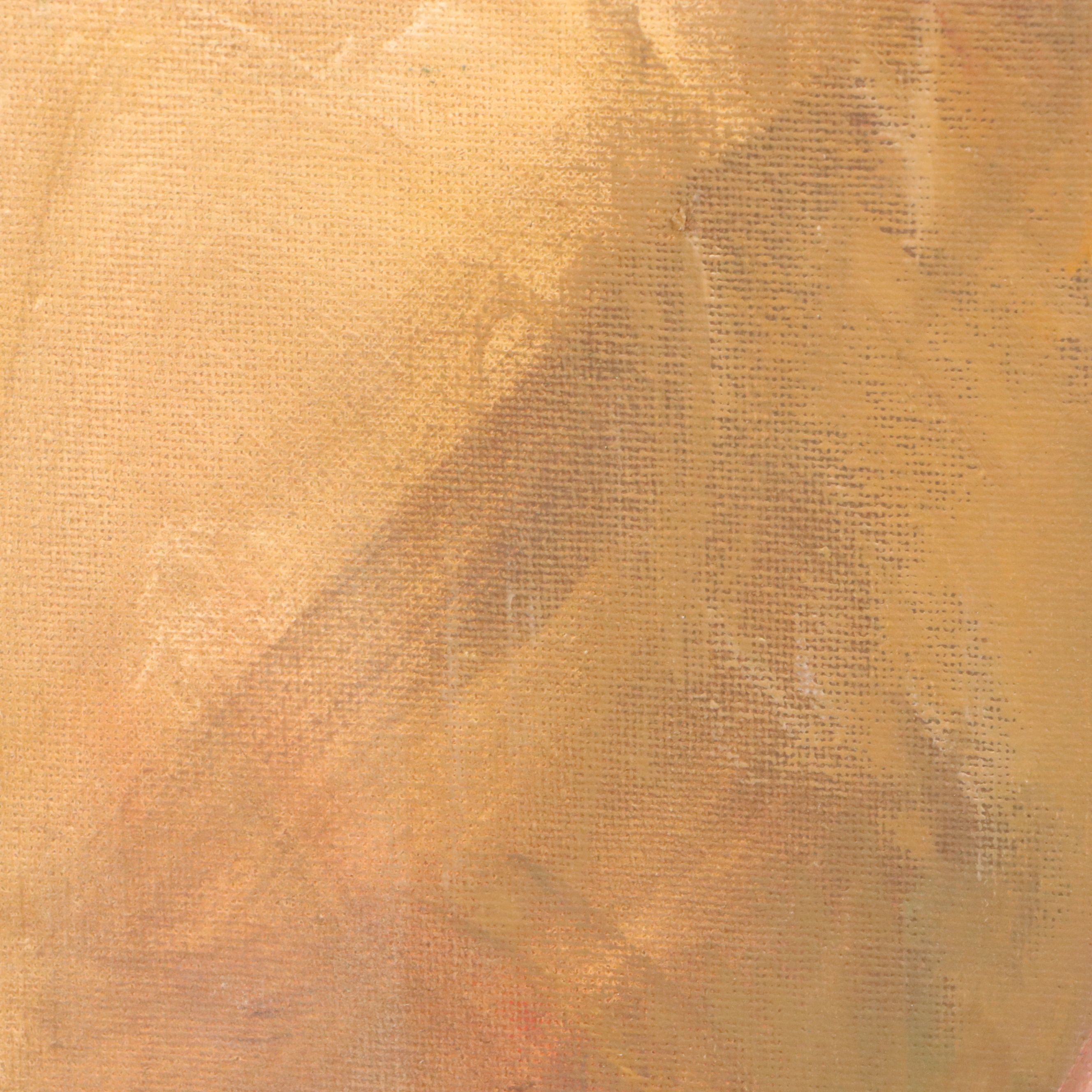 Susan Grisell Oil Painting of Seated Nude, Late 20th Century