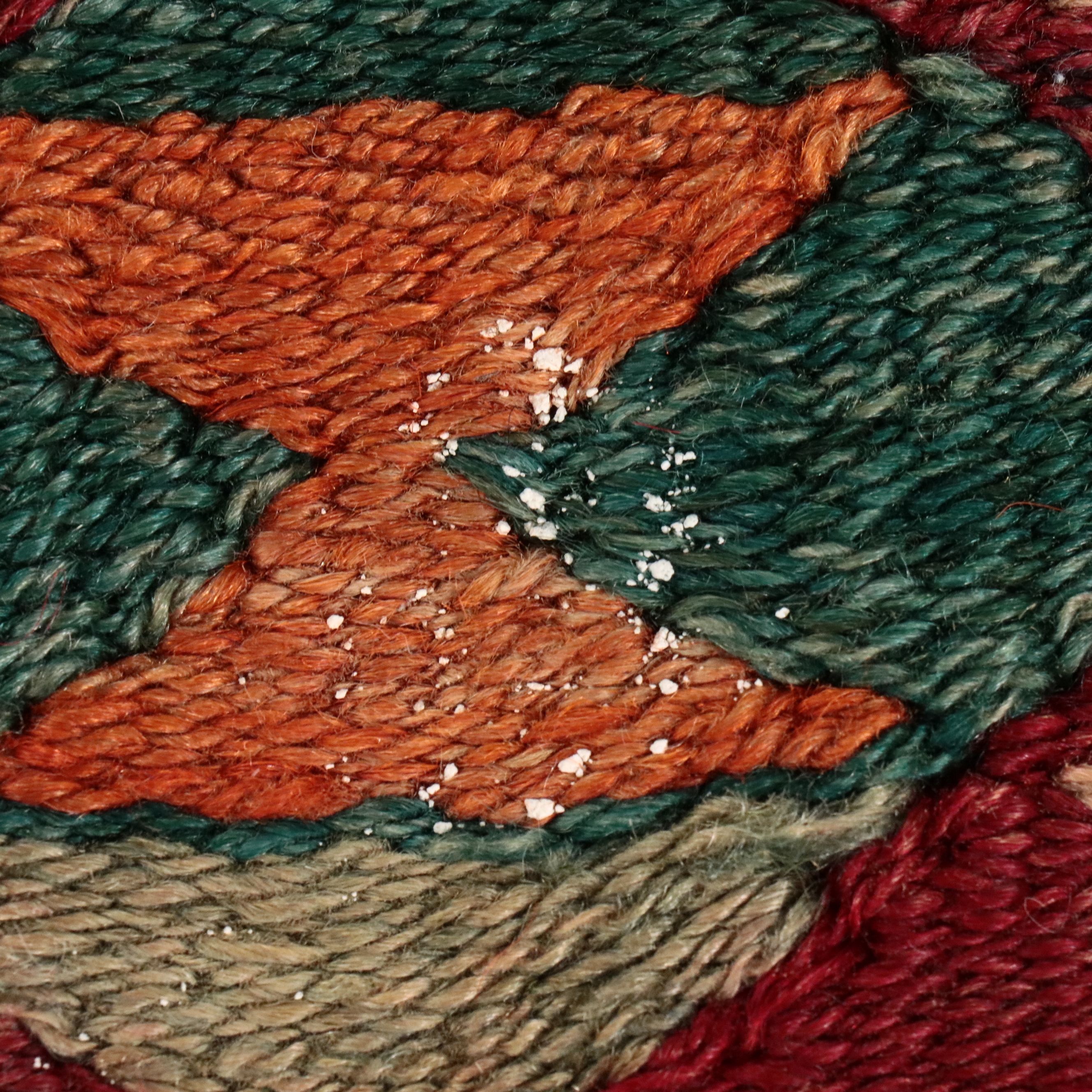 3'11 x 2'10 Handwoven Turkish Kilim Accent Rug Remnant