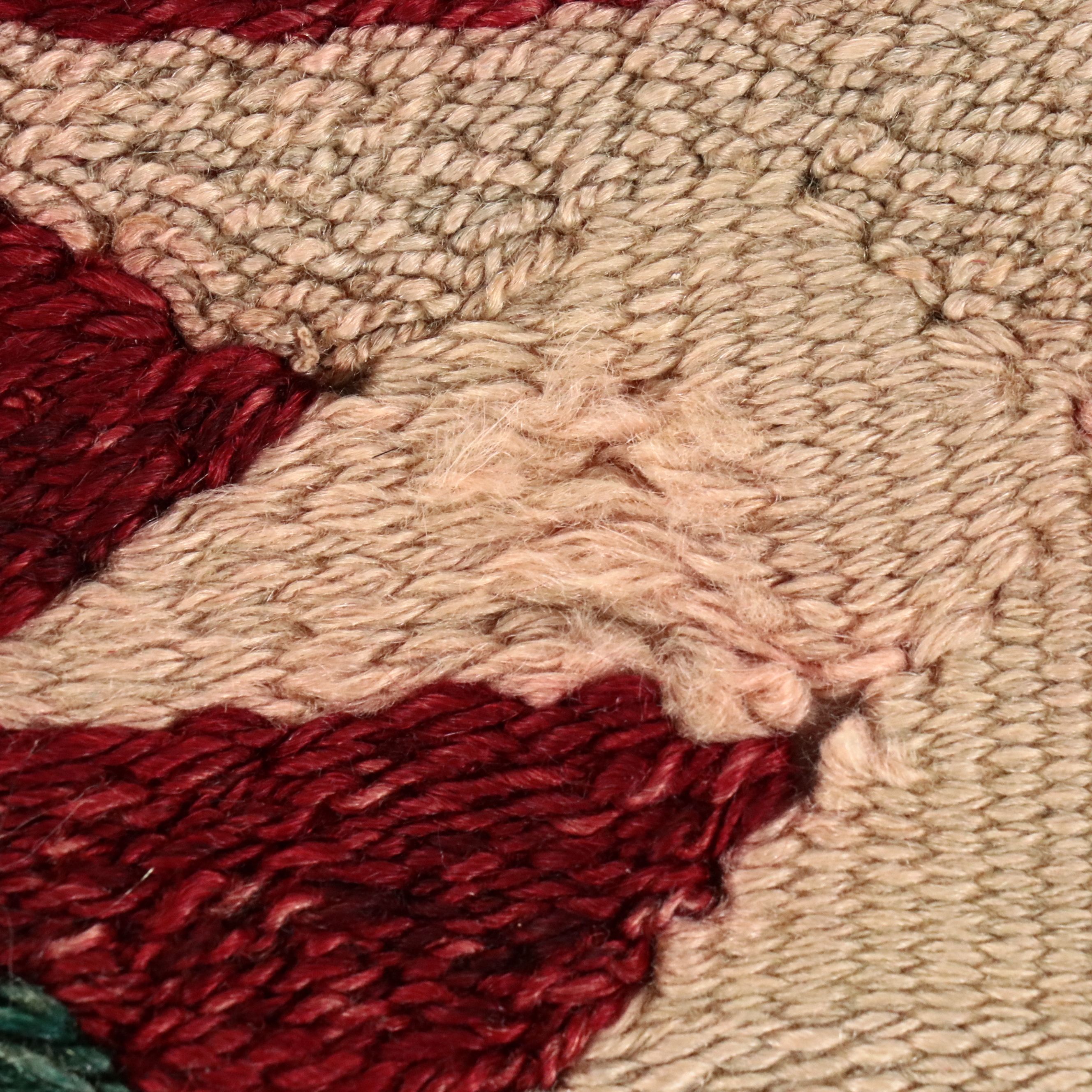 3'11 x 2'10 Handwoven Turkish Kilim Accent Rug Remnant