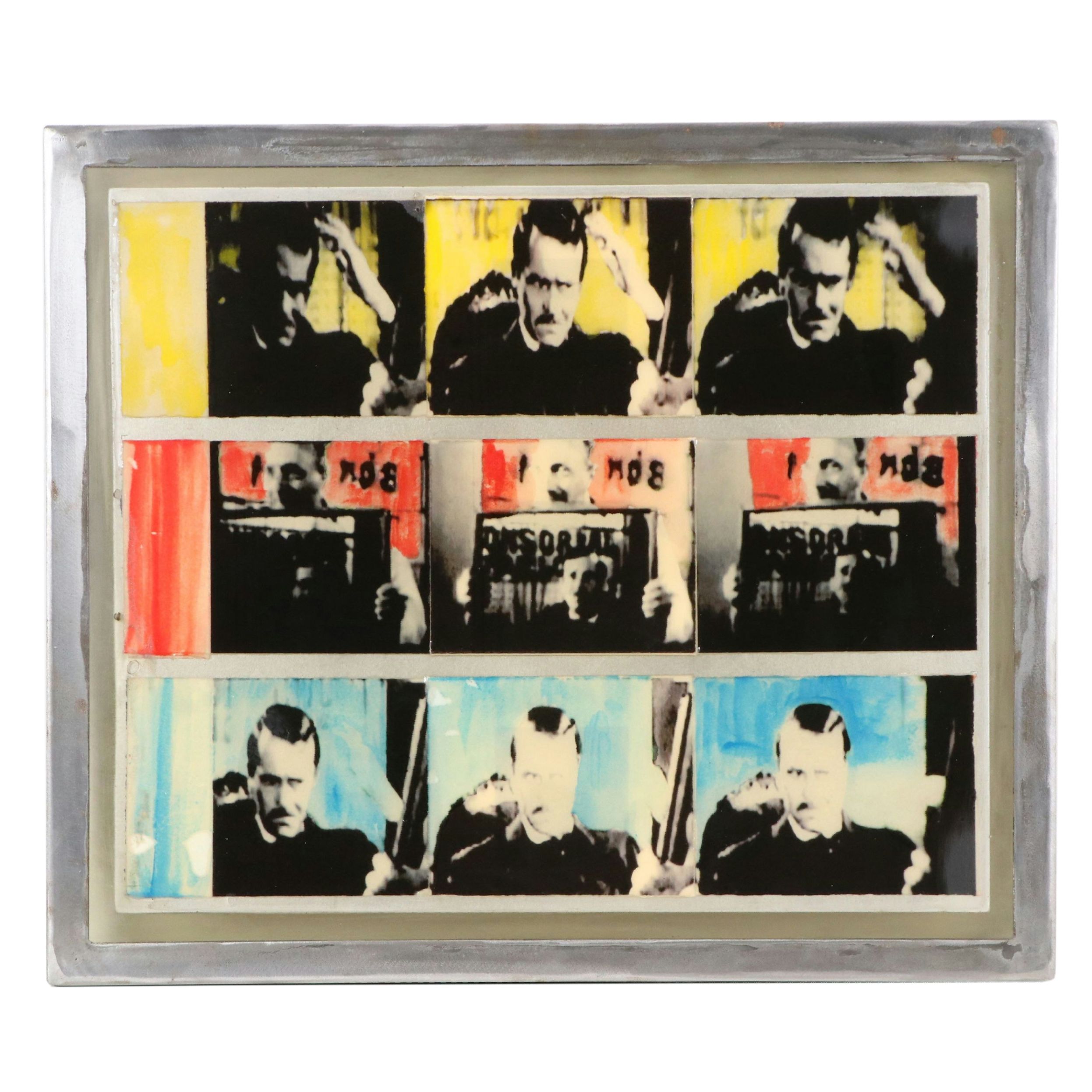 Chris Hoeting Hand-Colored Photomechanical Print of Film Stills, 21st Century