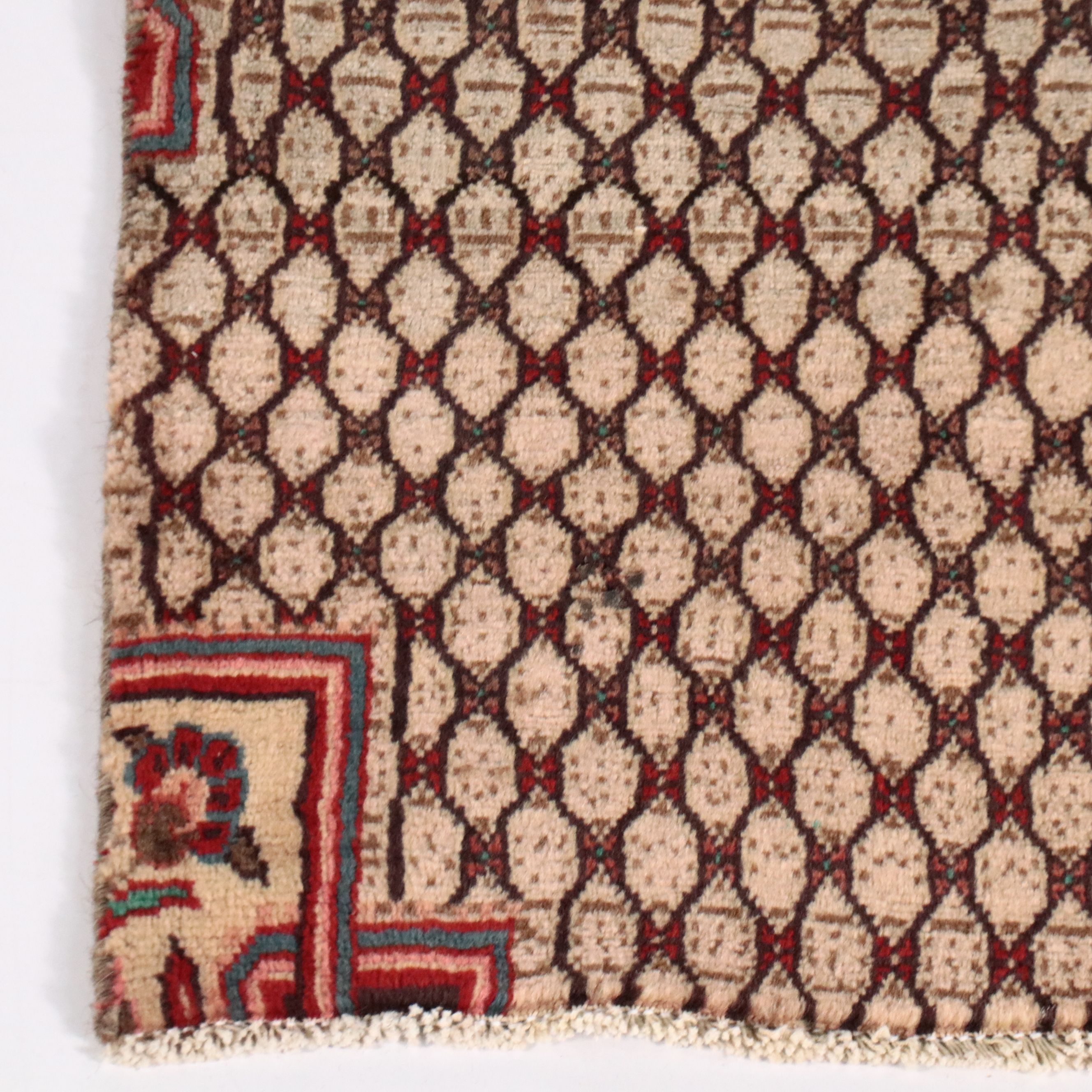 3'7 x 7'2 Hand-Knotted Persian Kolyai Area Rug Remnant