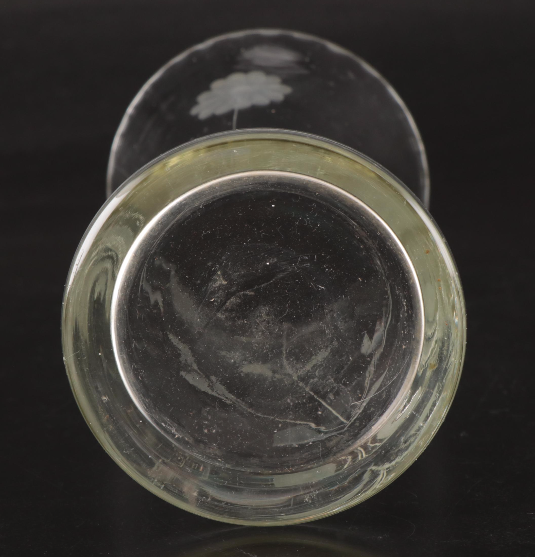 Needle Etched and Other Tumblers and Vase, Early to Mid-20th Century