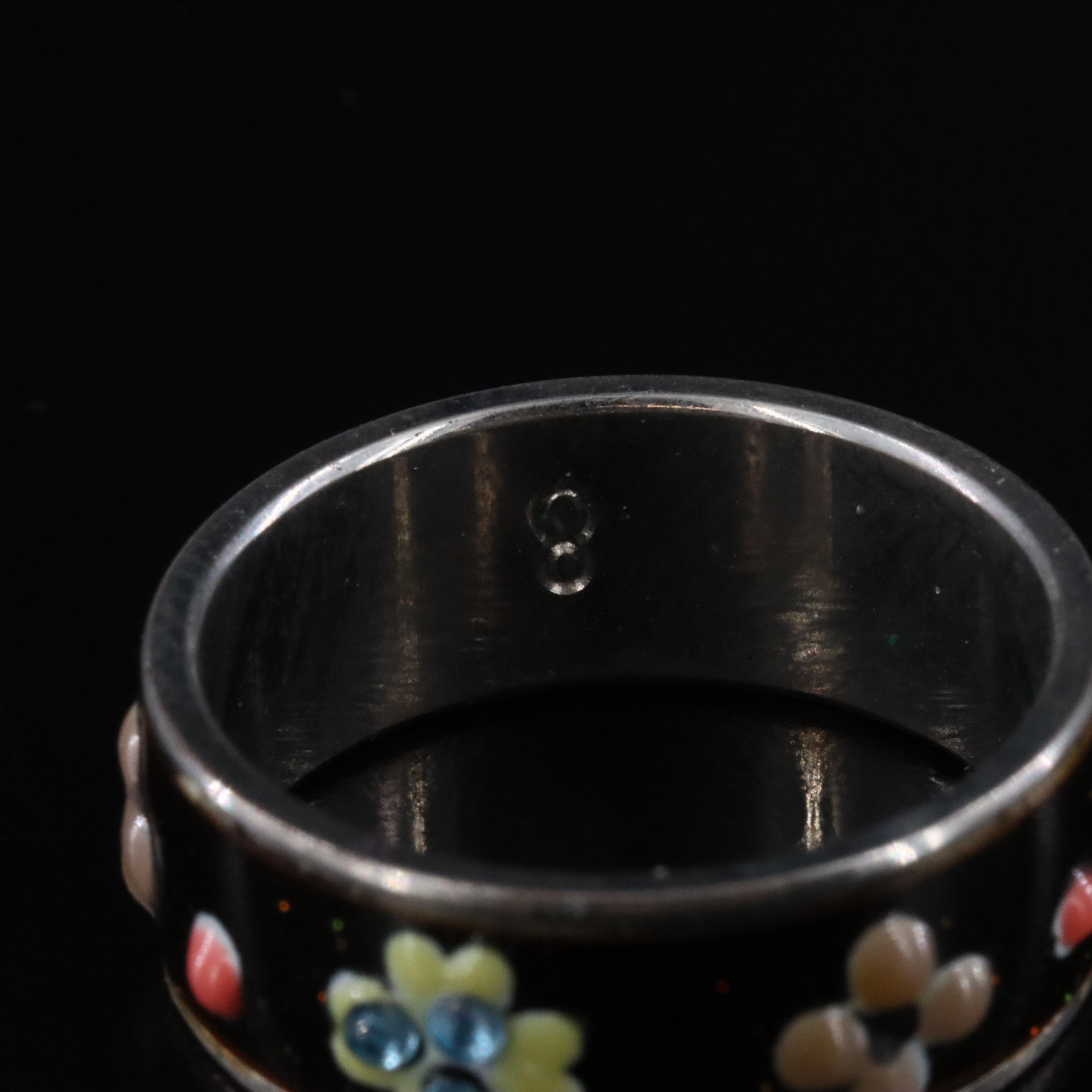 Spinner Ring, Floral Motifs and Navette Featured in Ring Collection