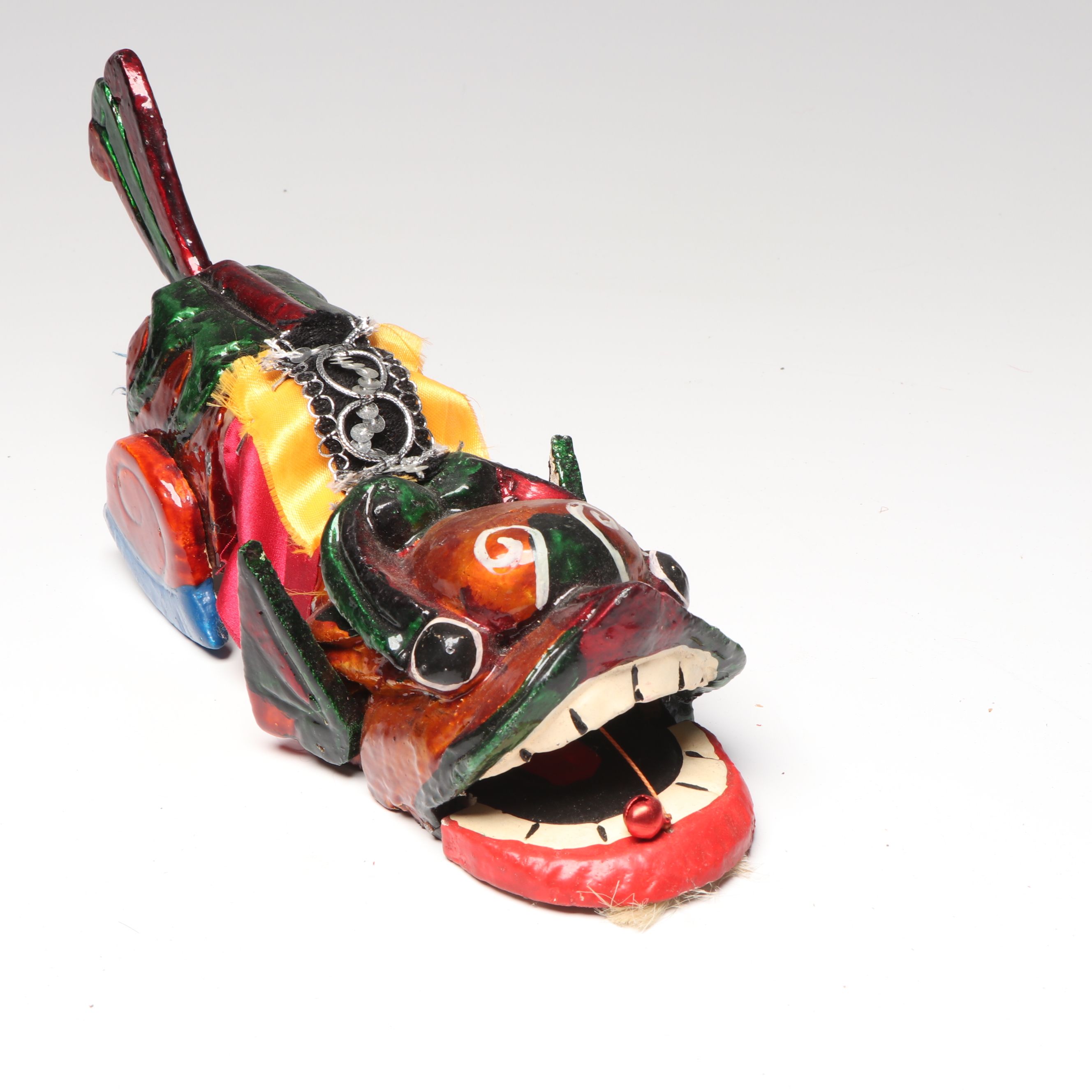 Chinese Hand Puppet with Nepalese and Embellished Thai Marionettes