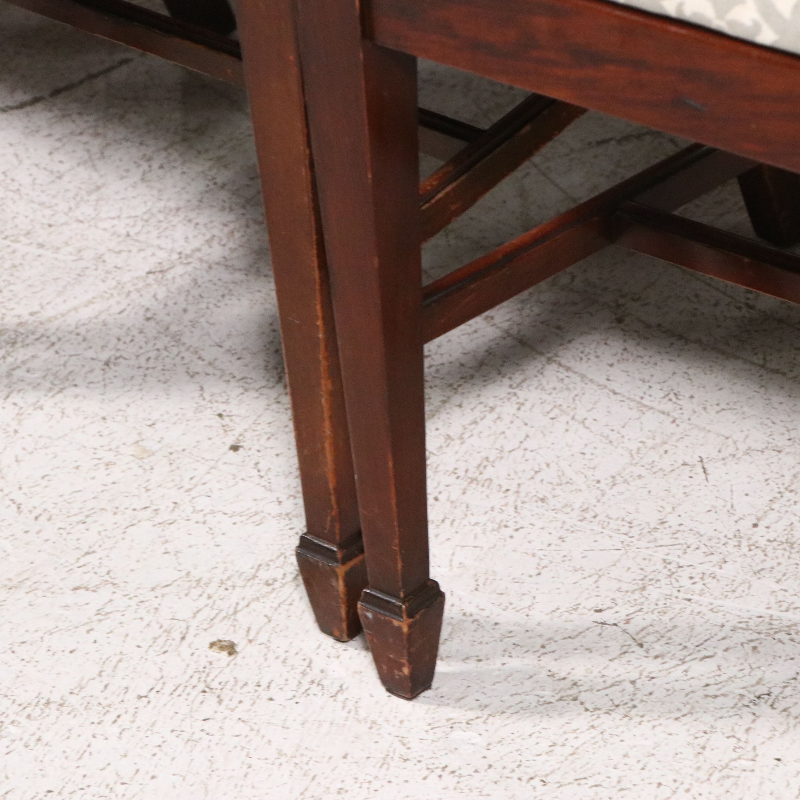 Eleven-Piece Duncan Phyfe Style Mahogany Dining Set with Shield-Back Chairs