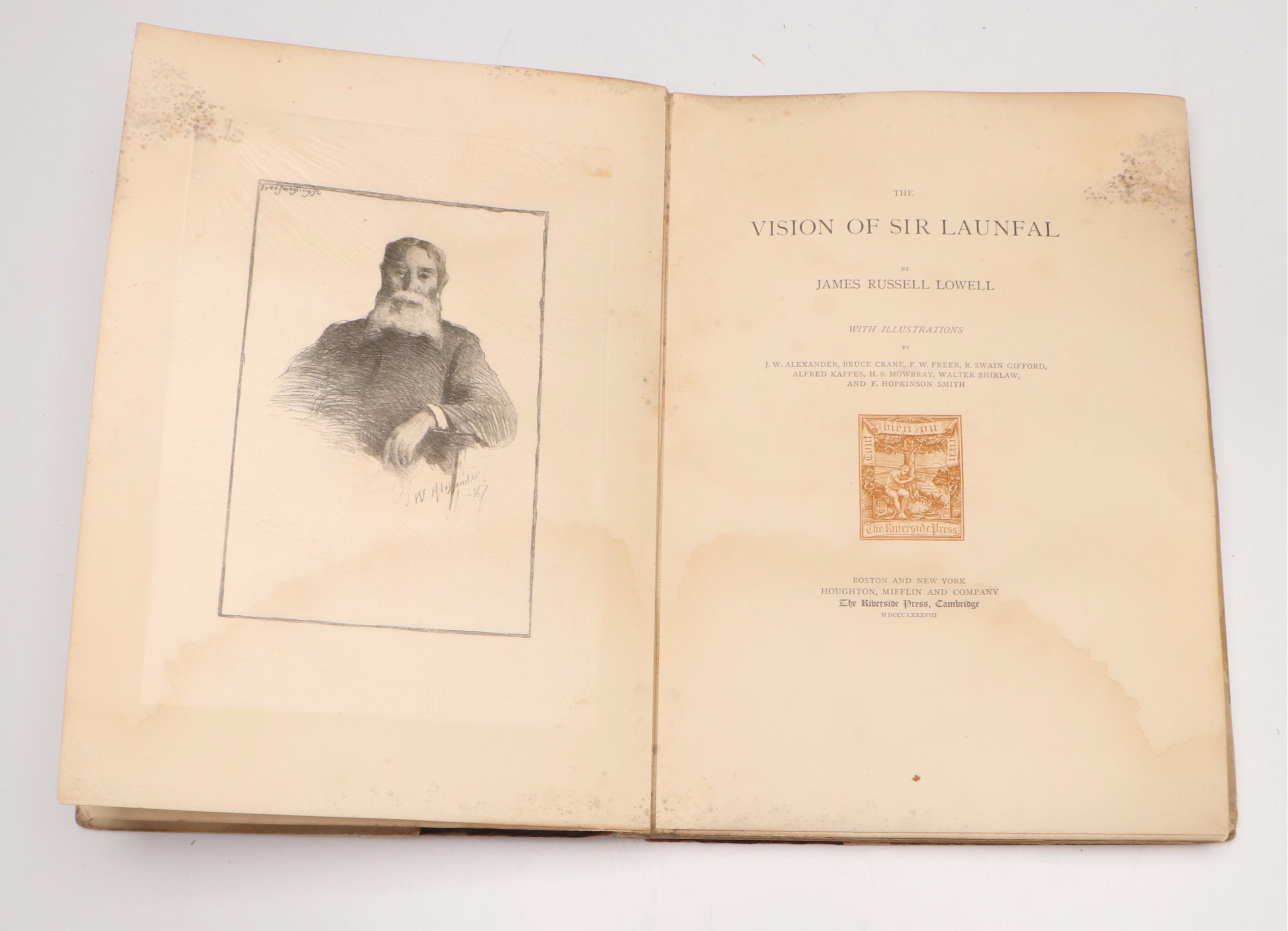 Illustrated "The Vision of Sir Launfal" by James Russell Lowell, 1888