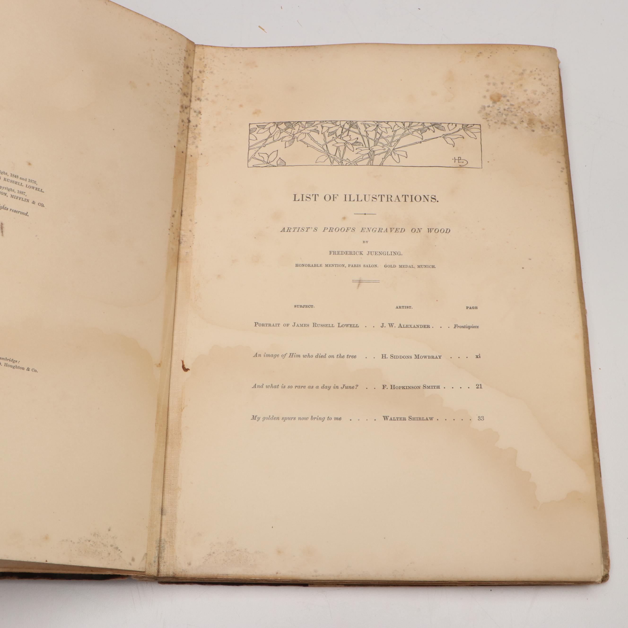 Illustrated "The Vision of Sir Launfal" by James Russell Lowell, 1888