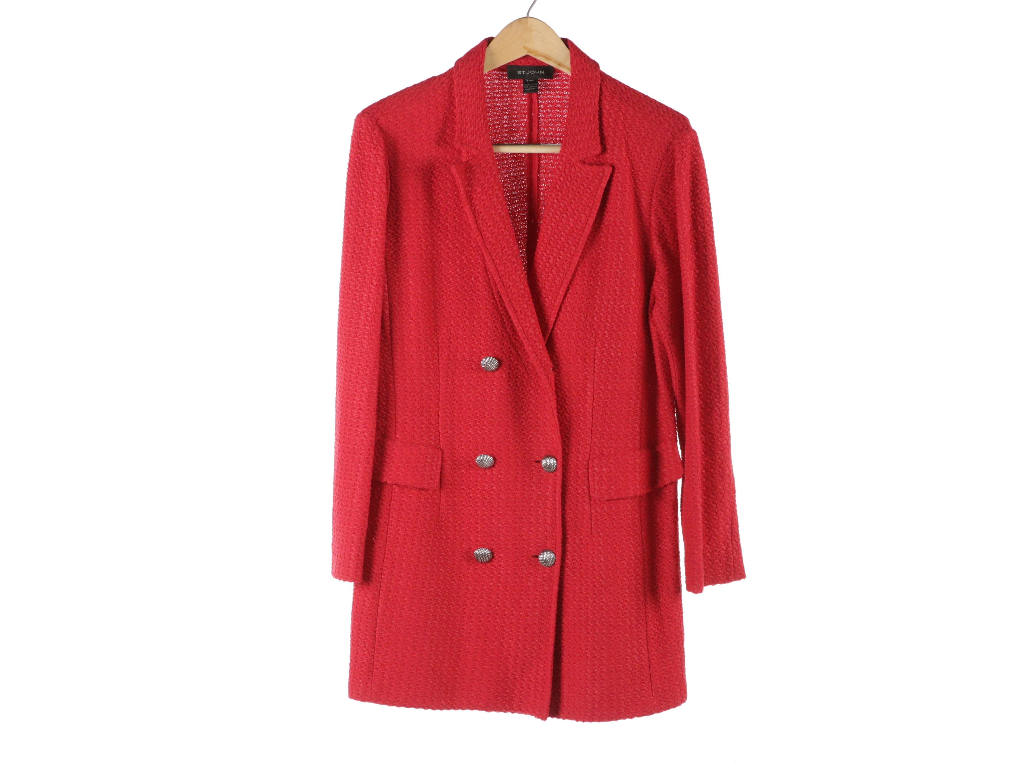 St. John Knit Jackets and Eileen Fisher Embroidered Silk Evening Jacket