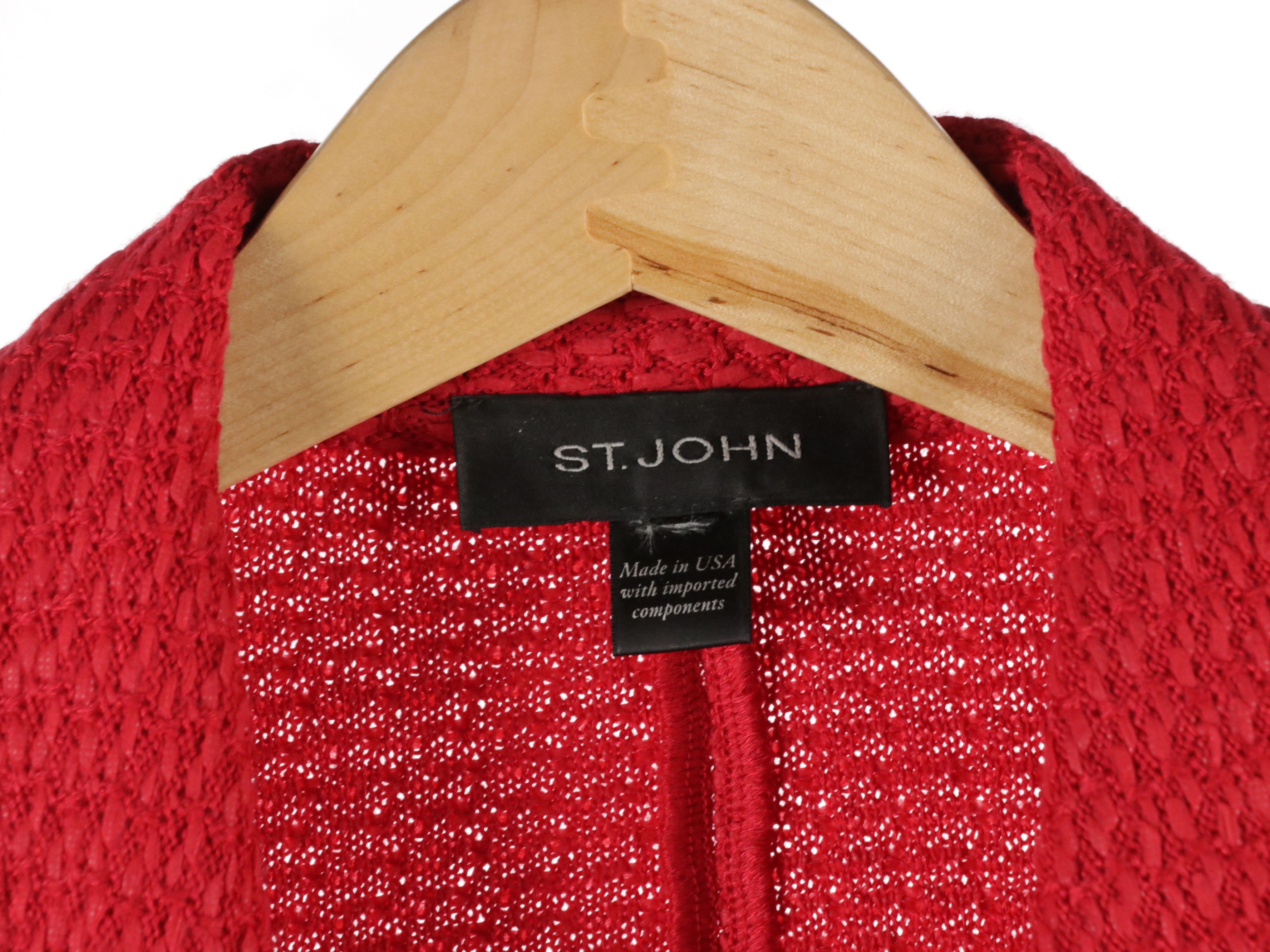 St. John Knit Jackets and Eileen Fisher Embroidered Silk Evening Jacket