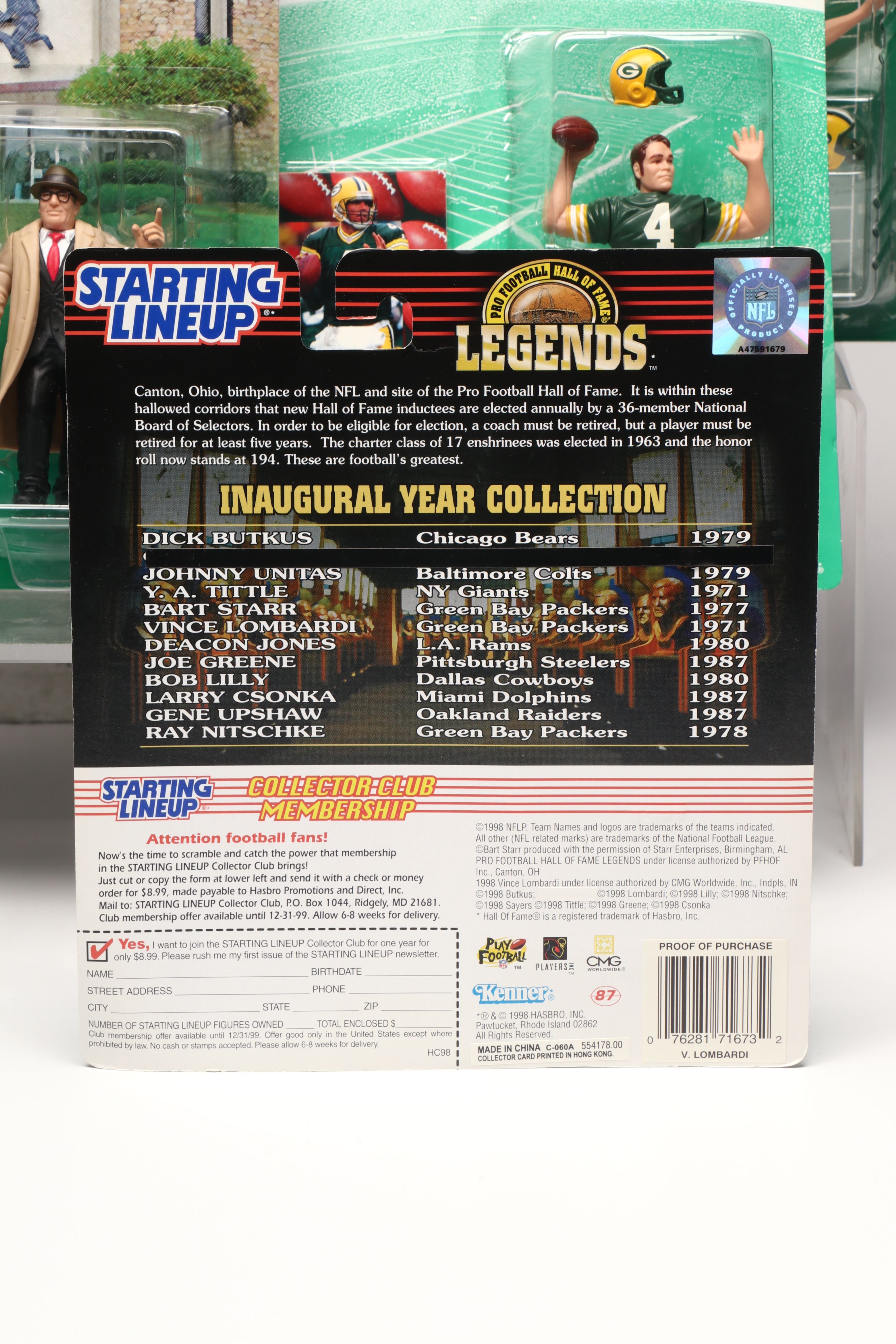 Starting Lineup and NFL Brett Favre, Joe Montana and More Action Figures