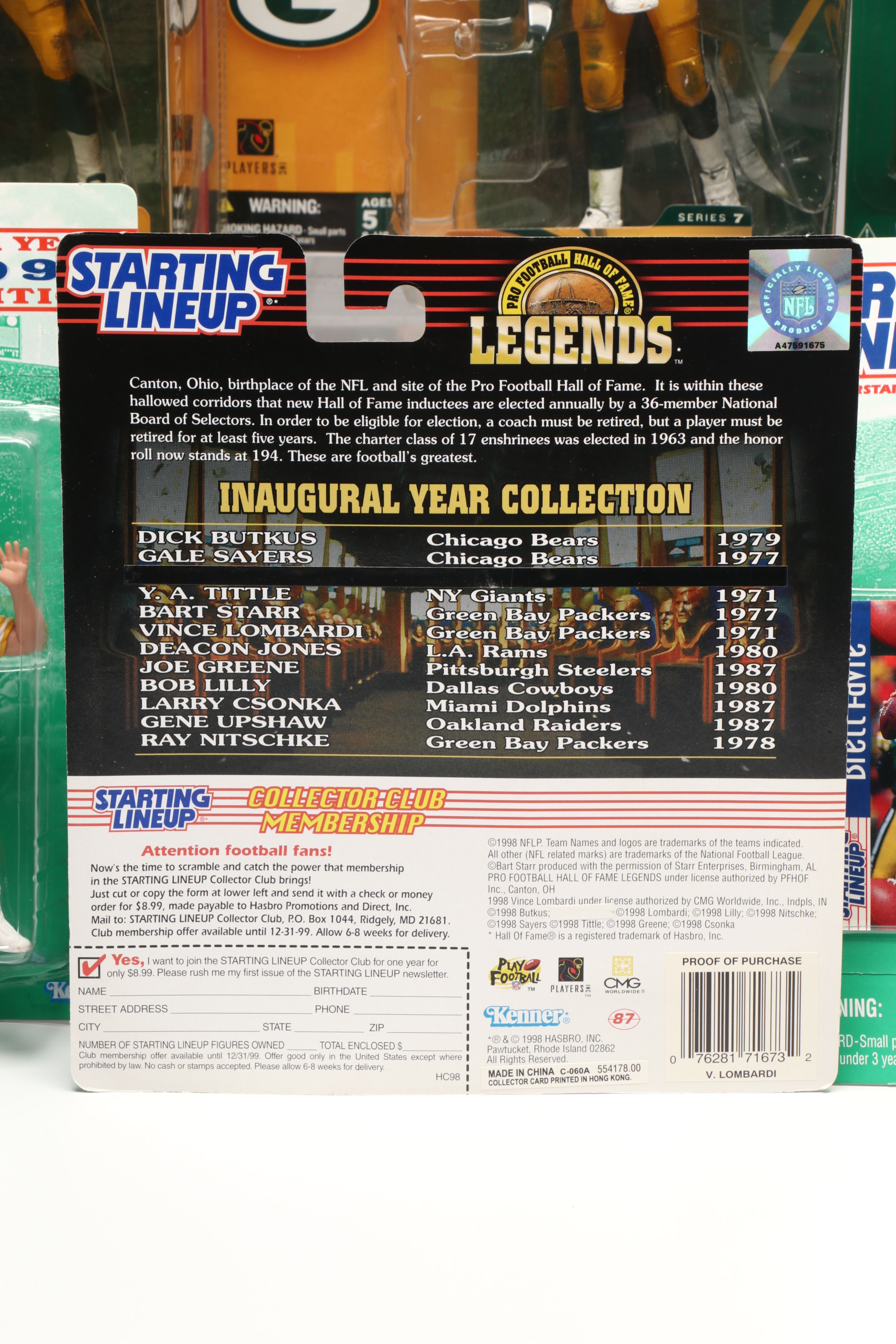 Starting Lineup and NFL Brett Favre, Joe Montana and More Action Figures