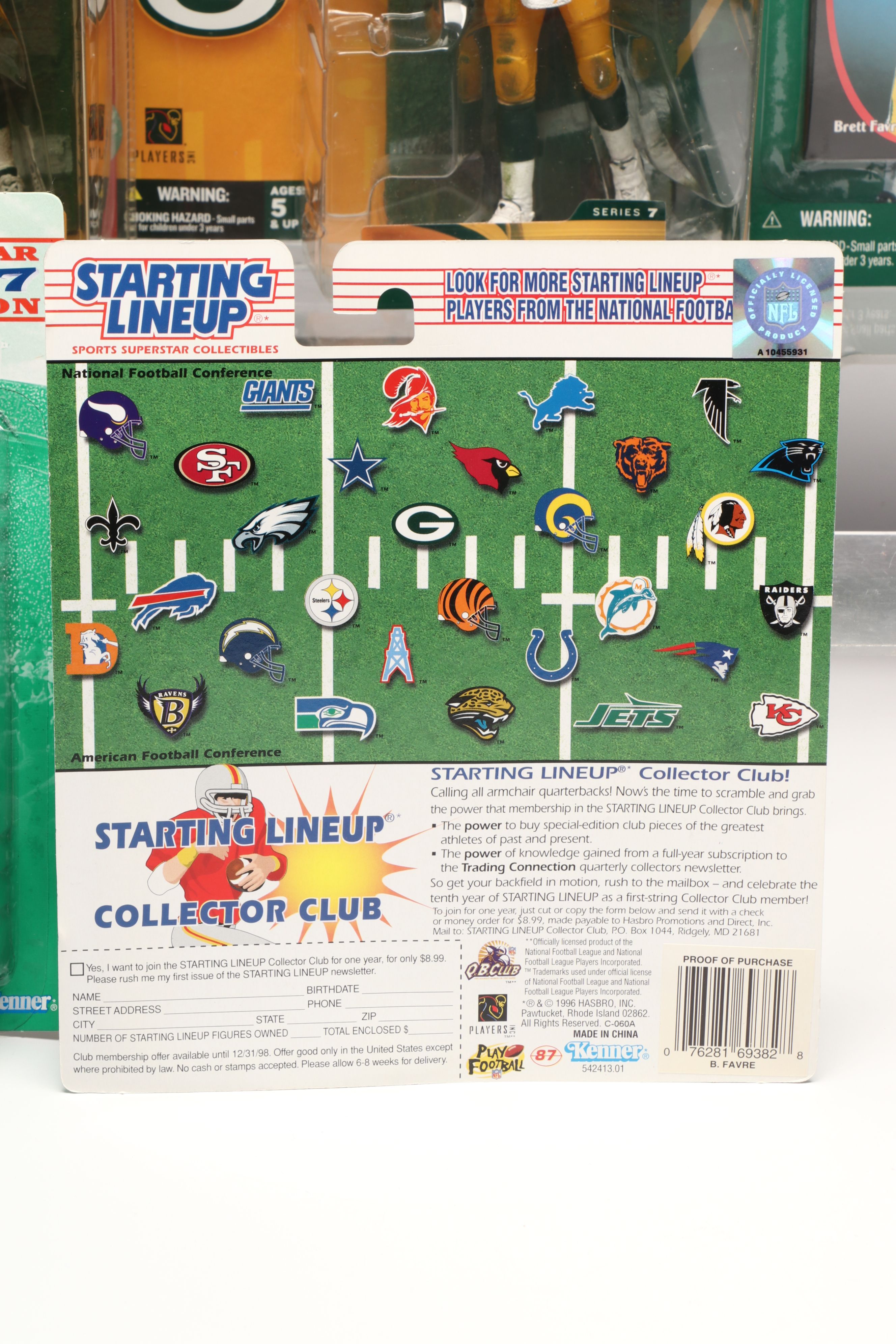 Starting Lineup and NFL Brett Favre, Joe Montana and More Action Figures