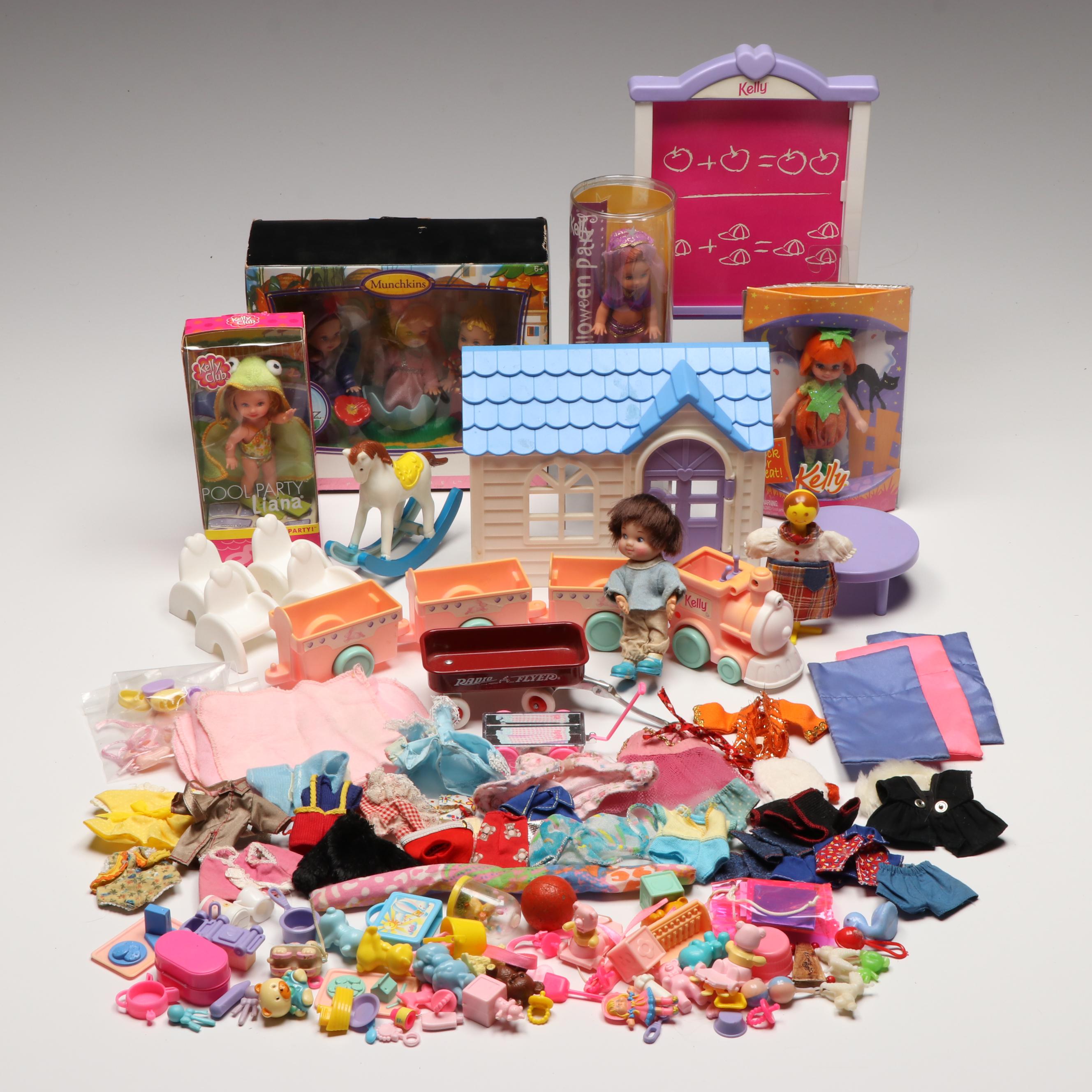 Barbie Collector "The Wizard of Oz" with Kelly Club and More Dolls and Clothes