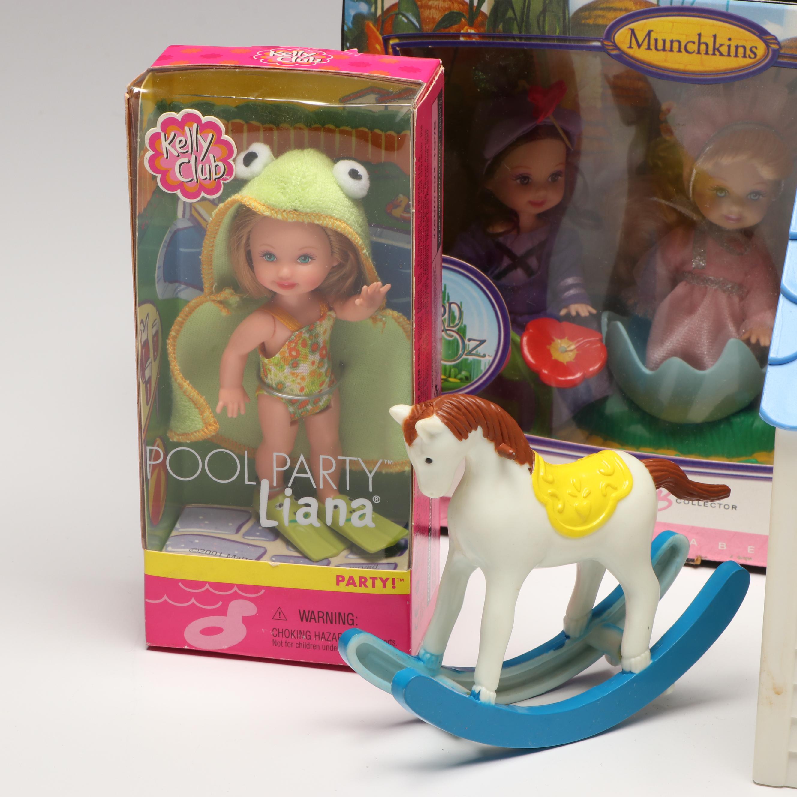 Barbie Collector "The Wizard of Oz" with Kelly Club and More Dolls and Clothes