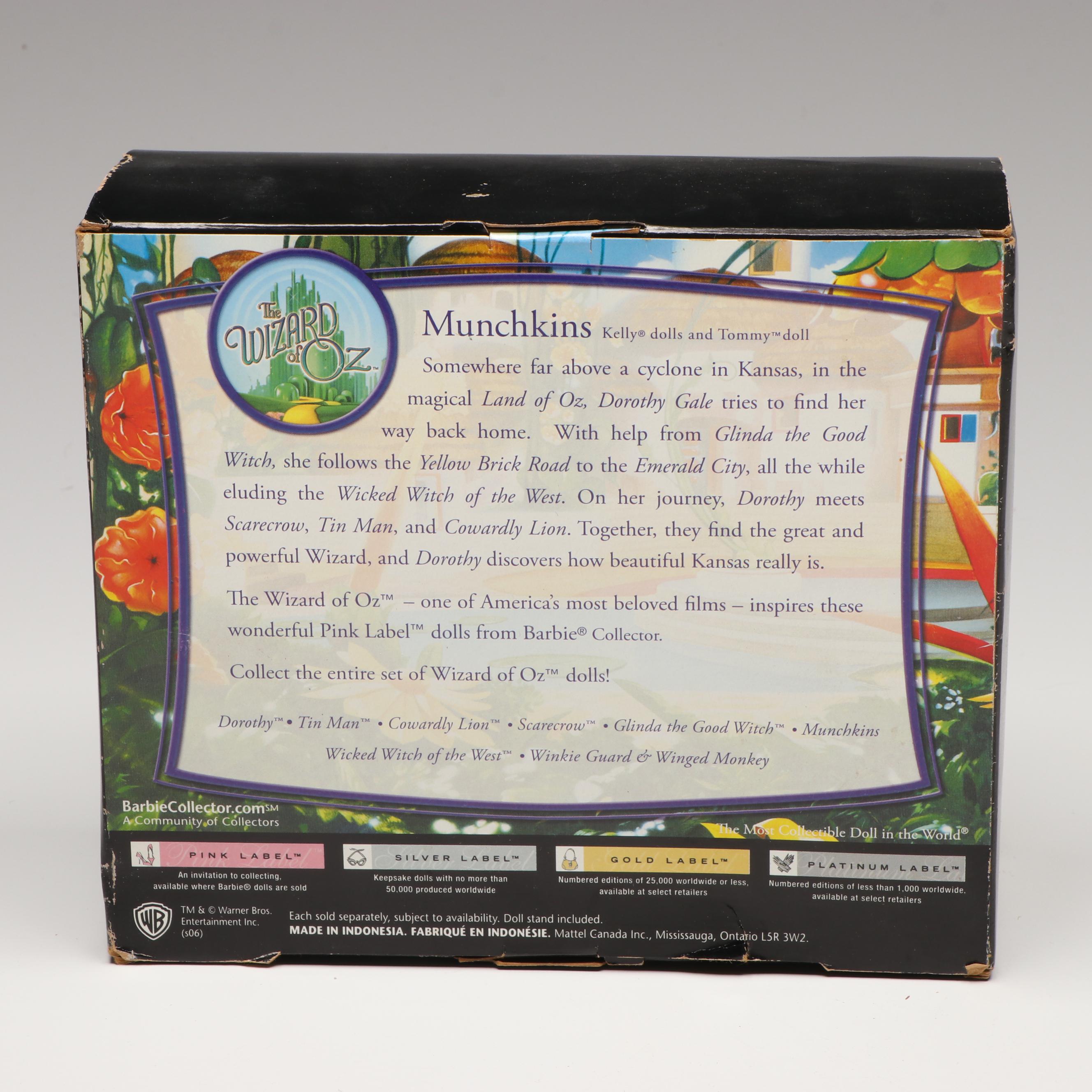 Barbie Collector "The Wizard of Oz" with Kelly Club and More Dolls and Clothes