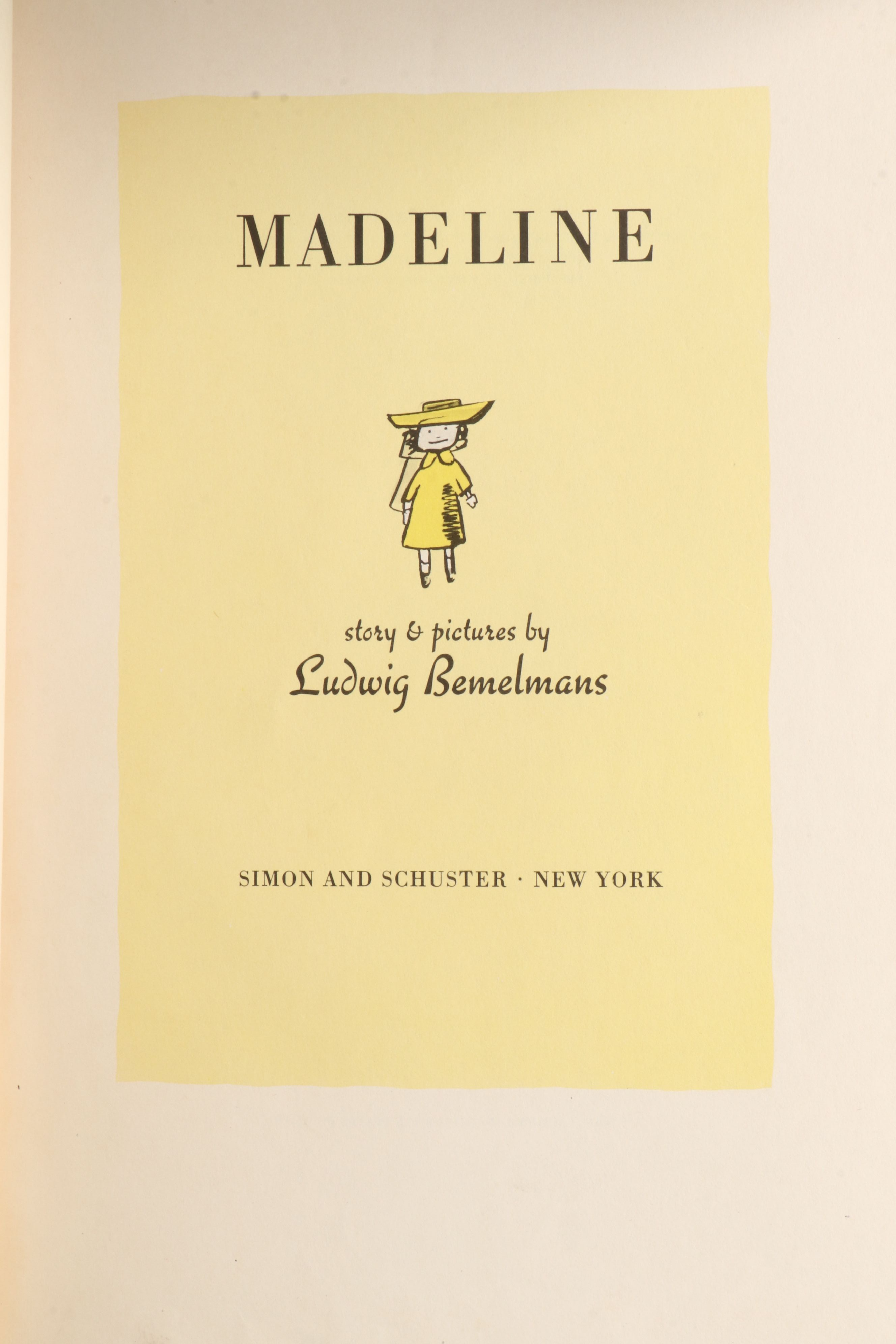 Early Printing "Madeline" by Ludwig Bemelmans, 1939