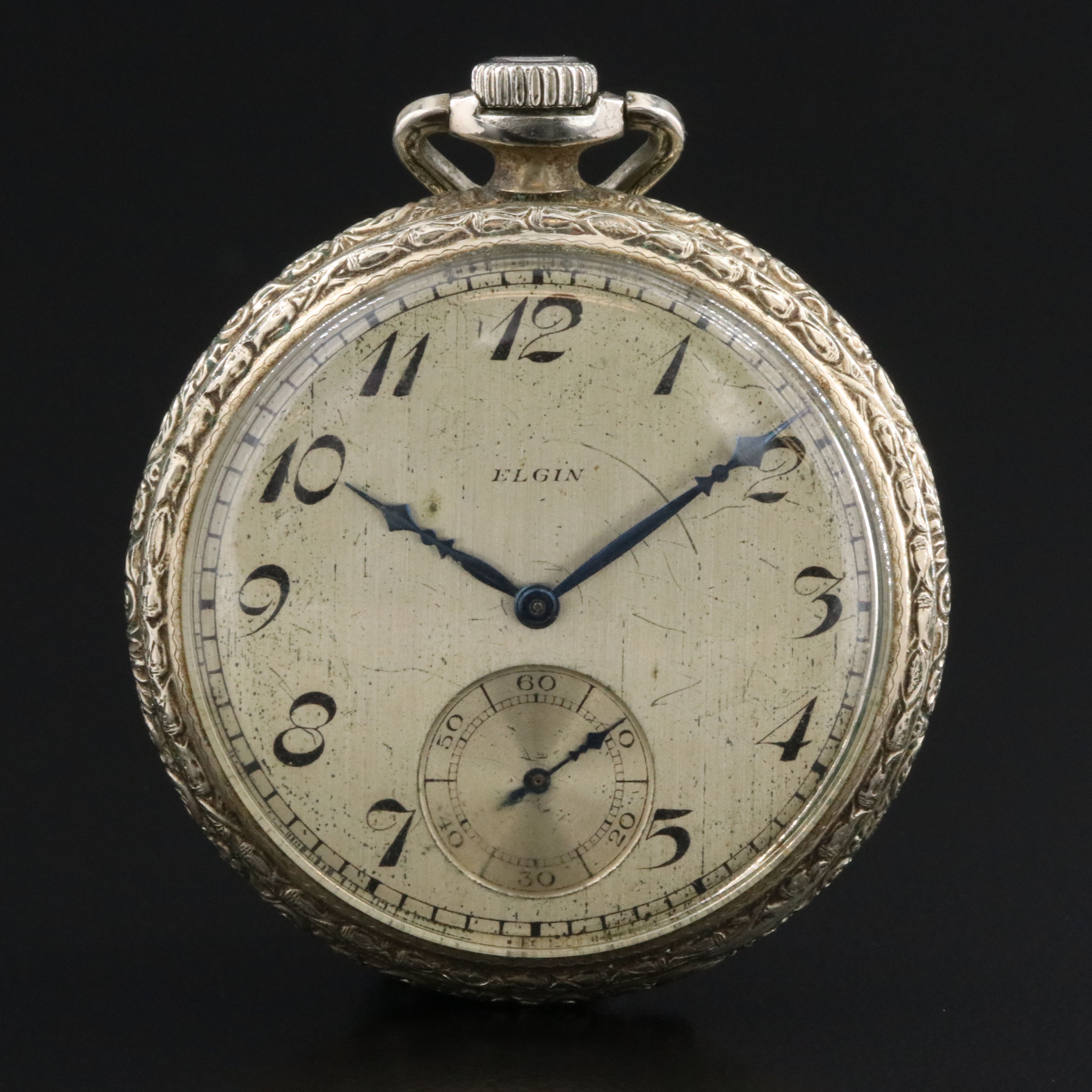Elgin Gold Filled Ornate Pocket Watch