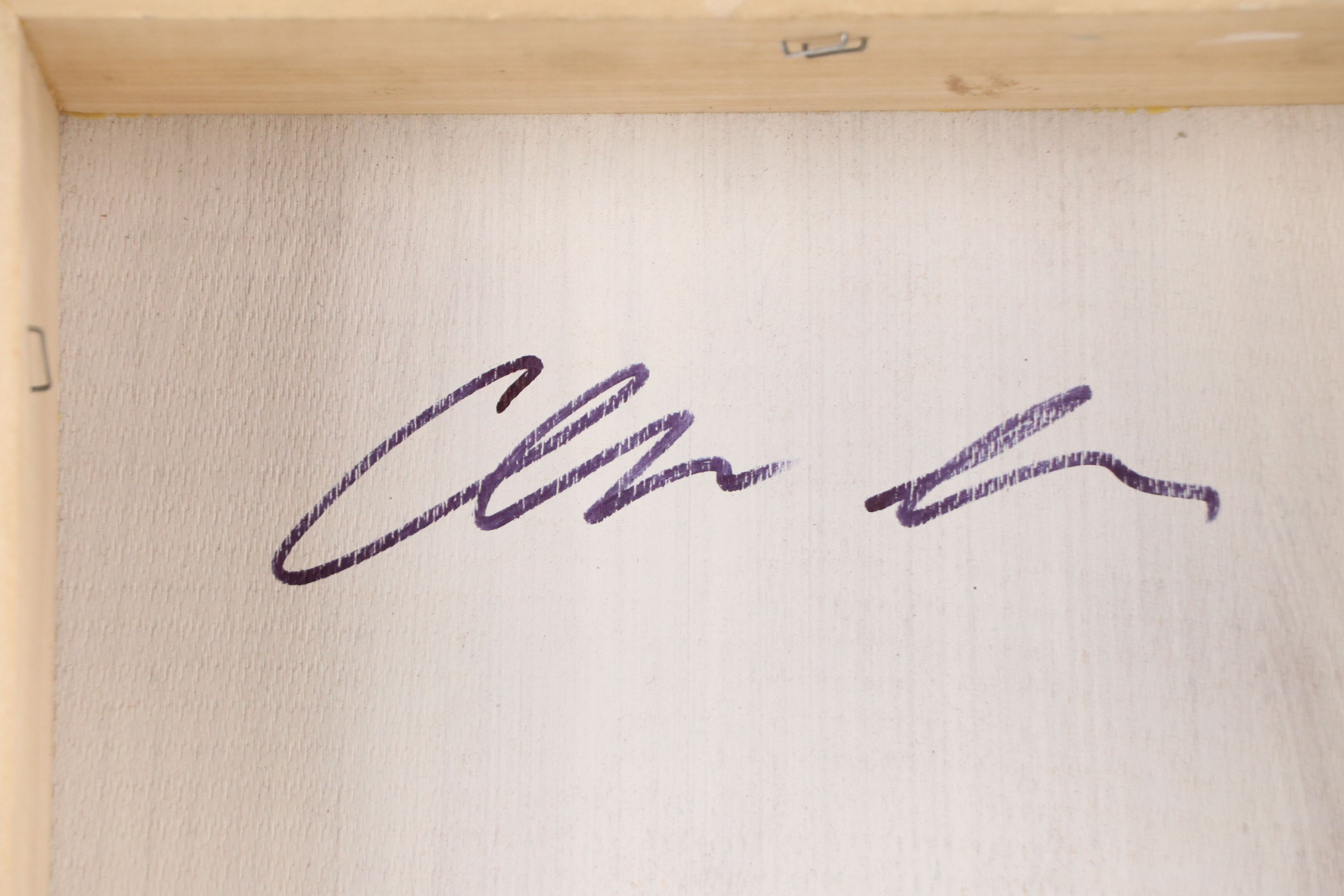 Chris Hoeting Abstract Mixed Media Painting, 21st Century