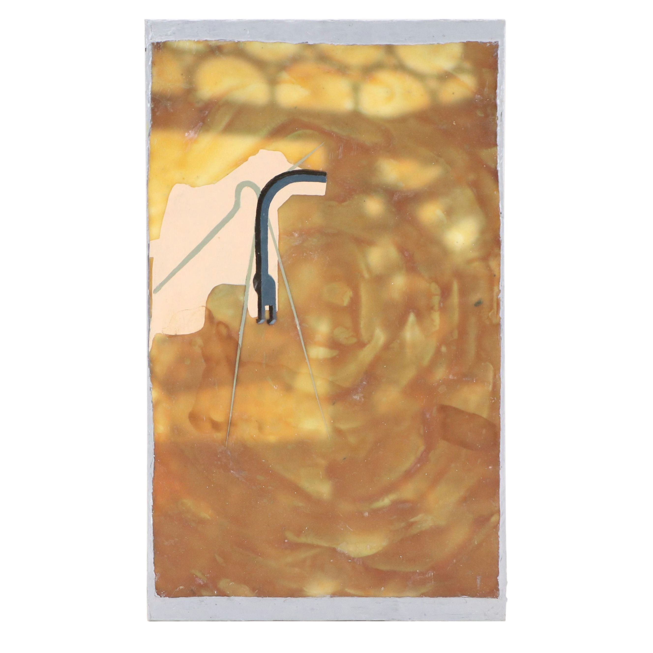 Chris Hoeting Abstract Mixed Media Painting, 21st Century