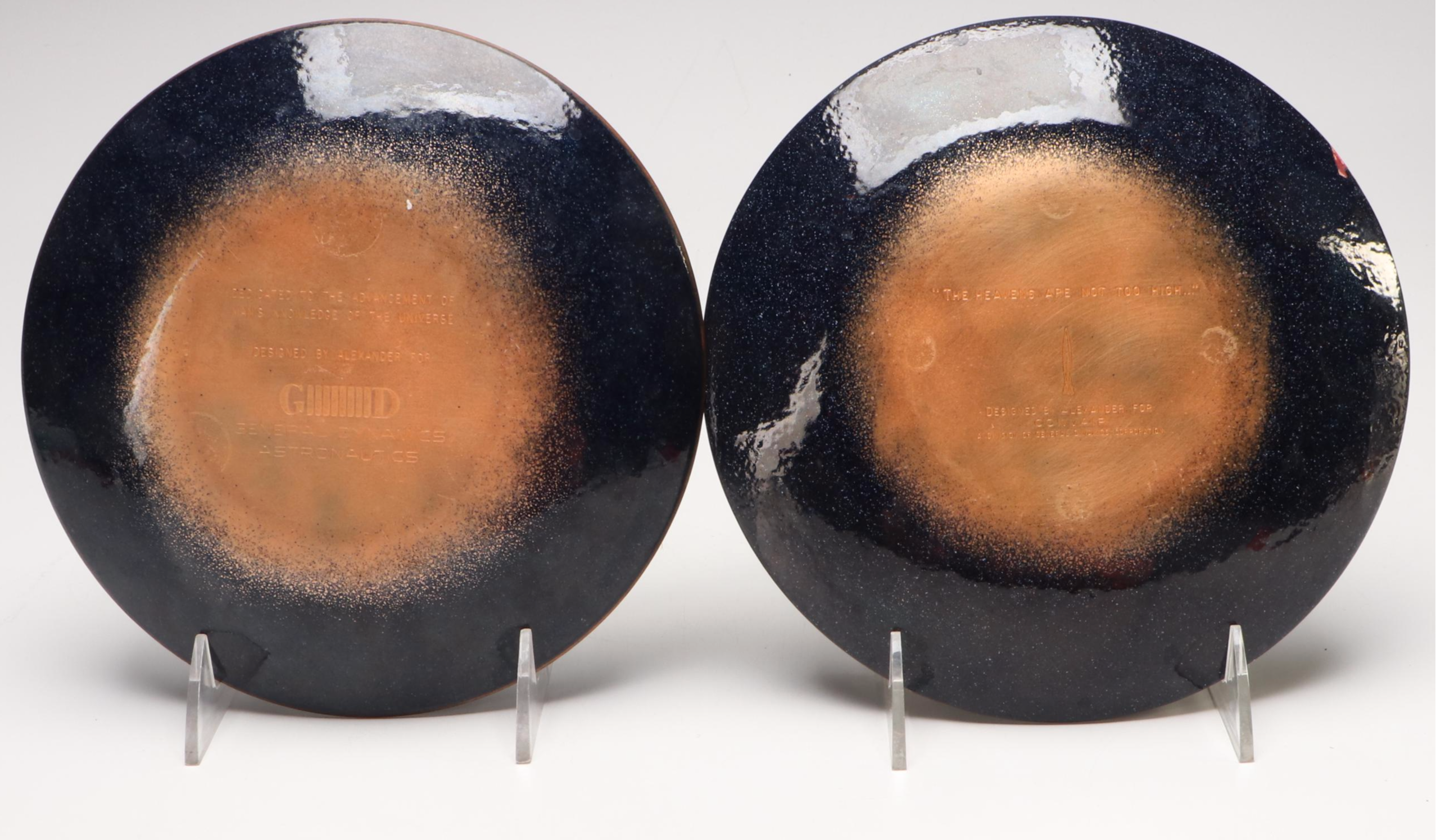 Alexander for General Dynamic "Galaxy" Enameled Copper Plates