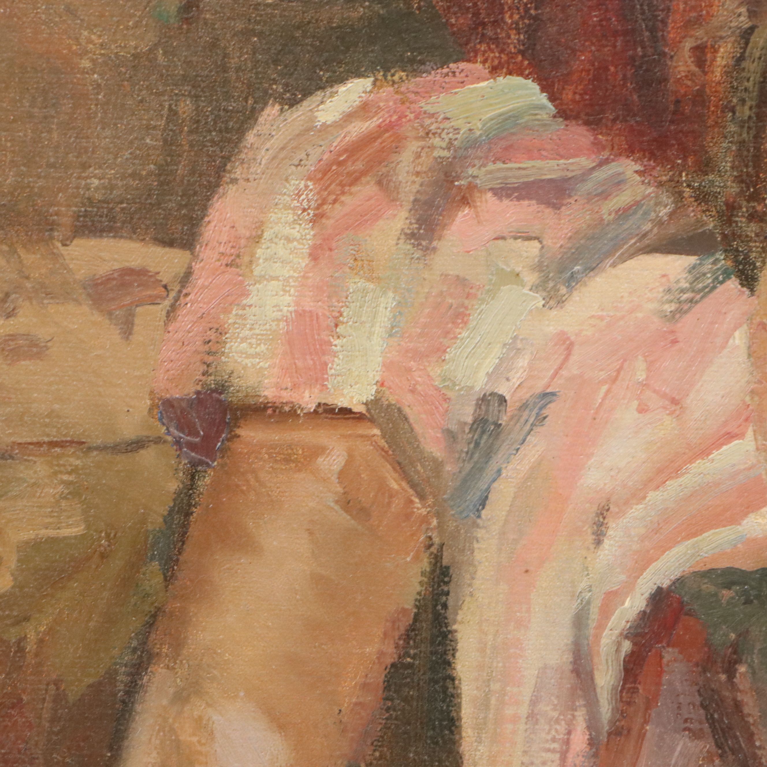 Susan Grisell Portrait Oil Painting, Late 20th Century