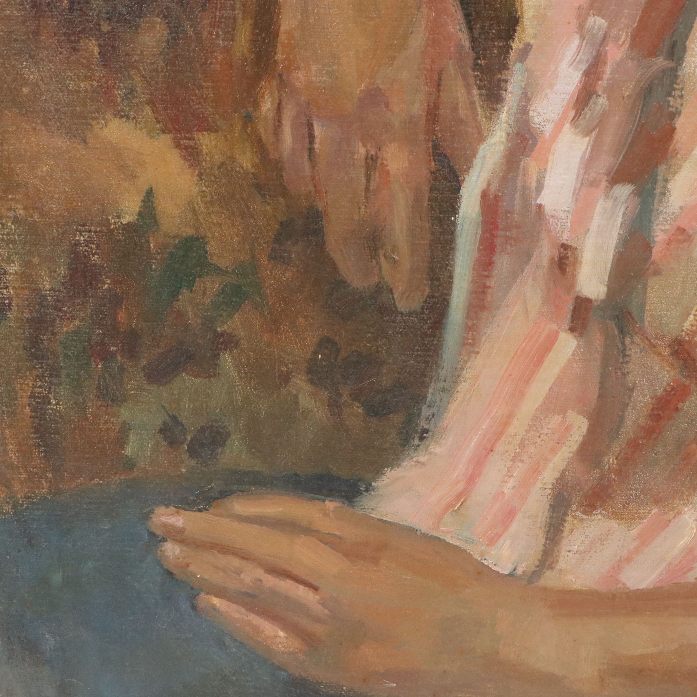 Susan Grisell Portrait Oil Painting, Late 20th Century