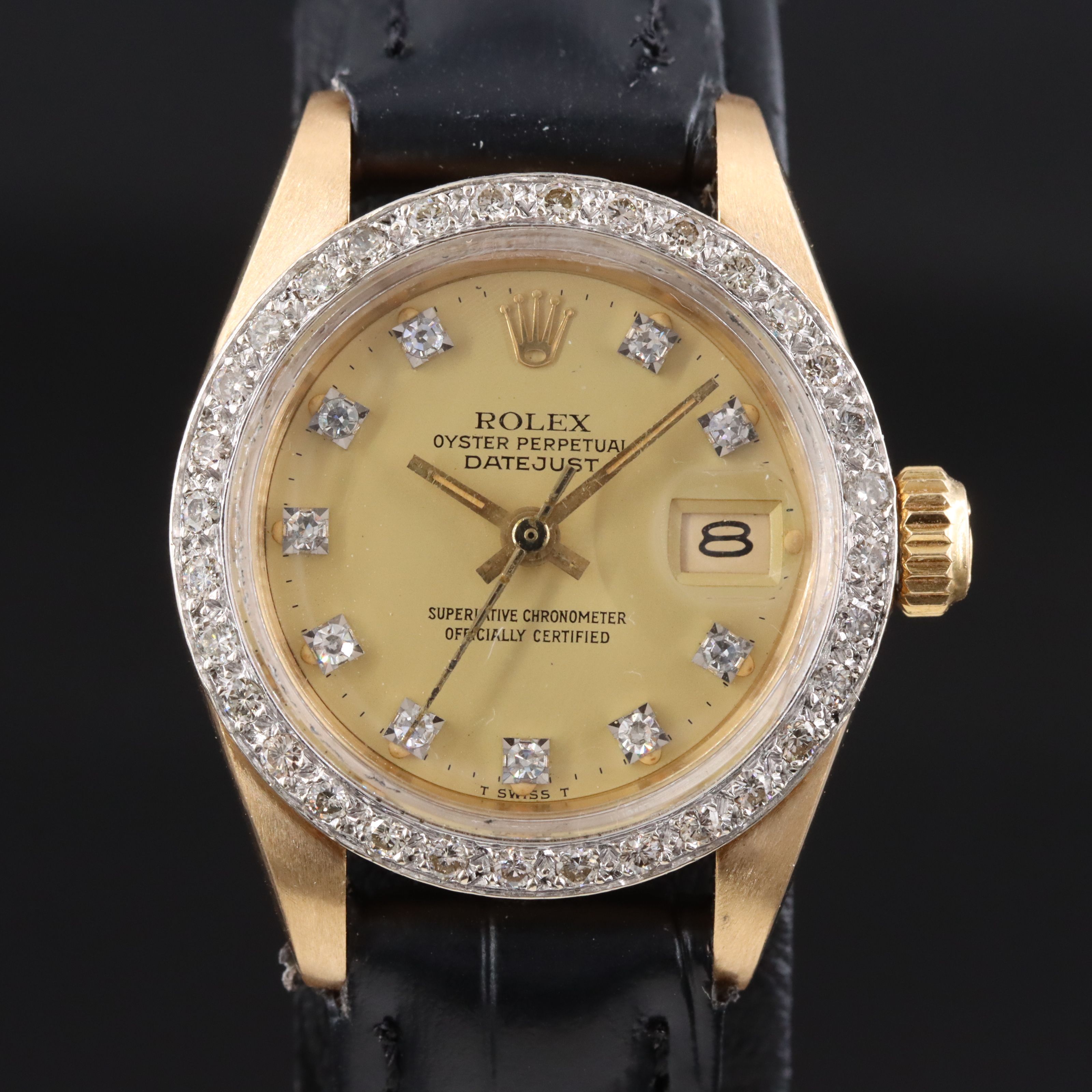 Rolex Datejust 6917 Custom Diamond Vintage Watch c.1982