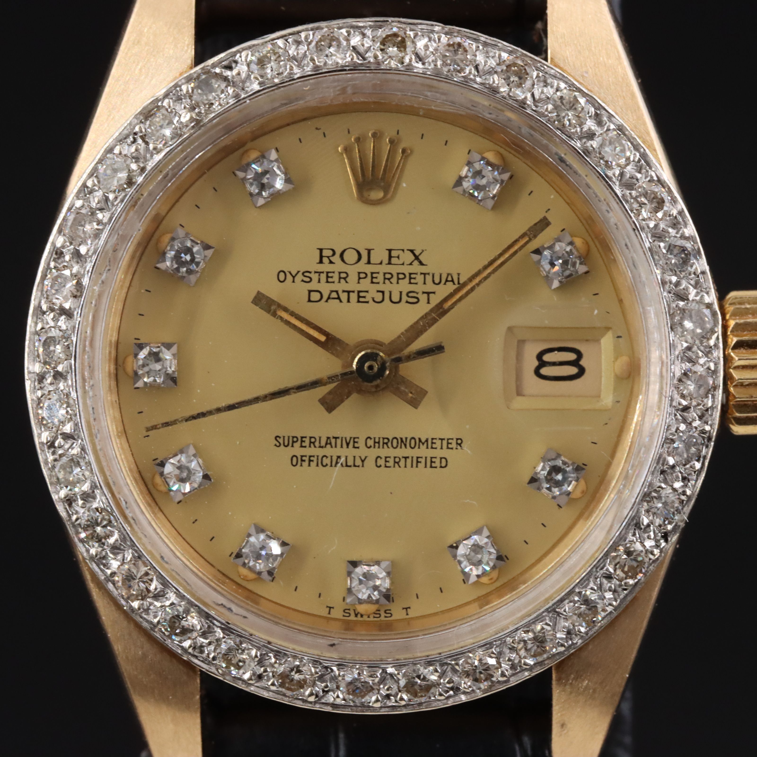 Rolex Datejust 6917 Custom Diamond Vintage Watch c.1982