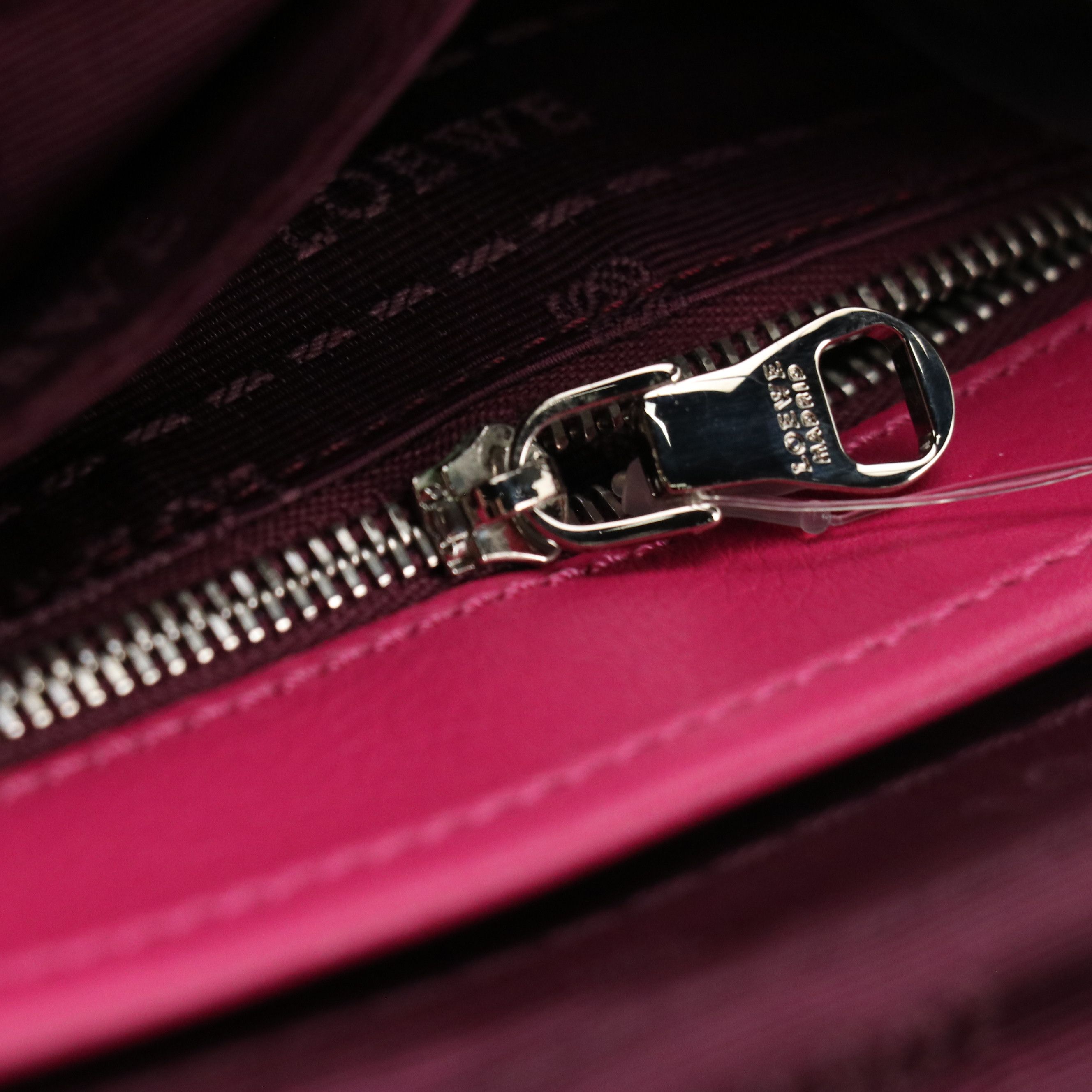 Loewe Pink Leather Heritage Messenger Shoulder Bag