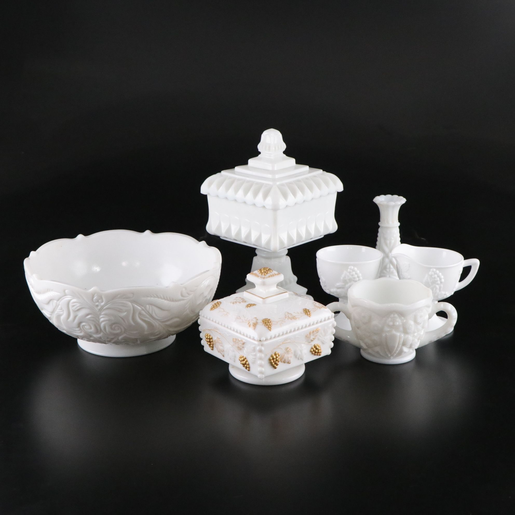 Westmoreland, McKee and Indiana Milk Glass Candy Dishes, Serveware and More