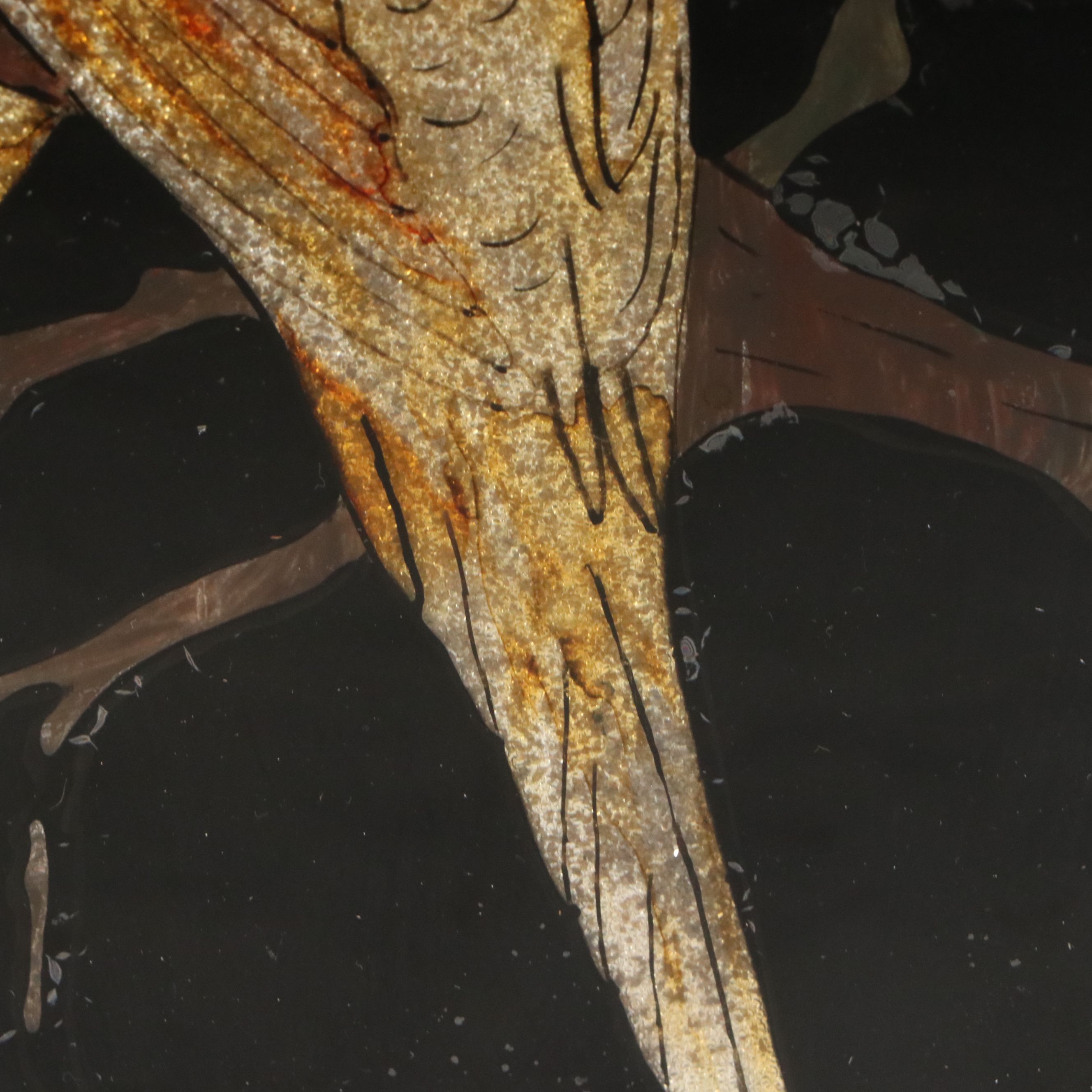 Gravel Art with Two Parakeets, Mid-20th Century