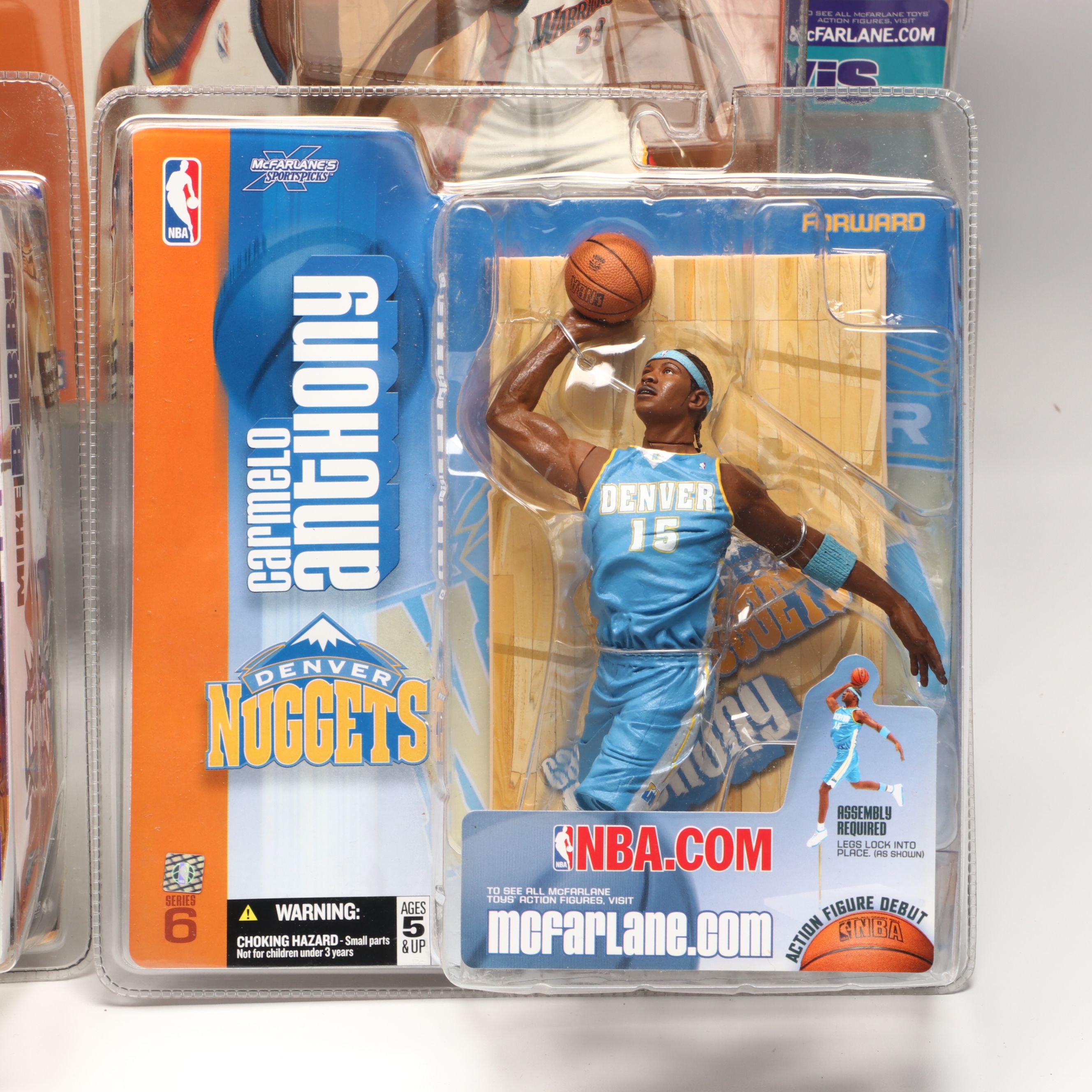McFarlane Carmelo Anthony, Chris Webber, Mike Bibby and Other Action Figures