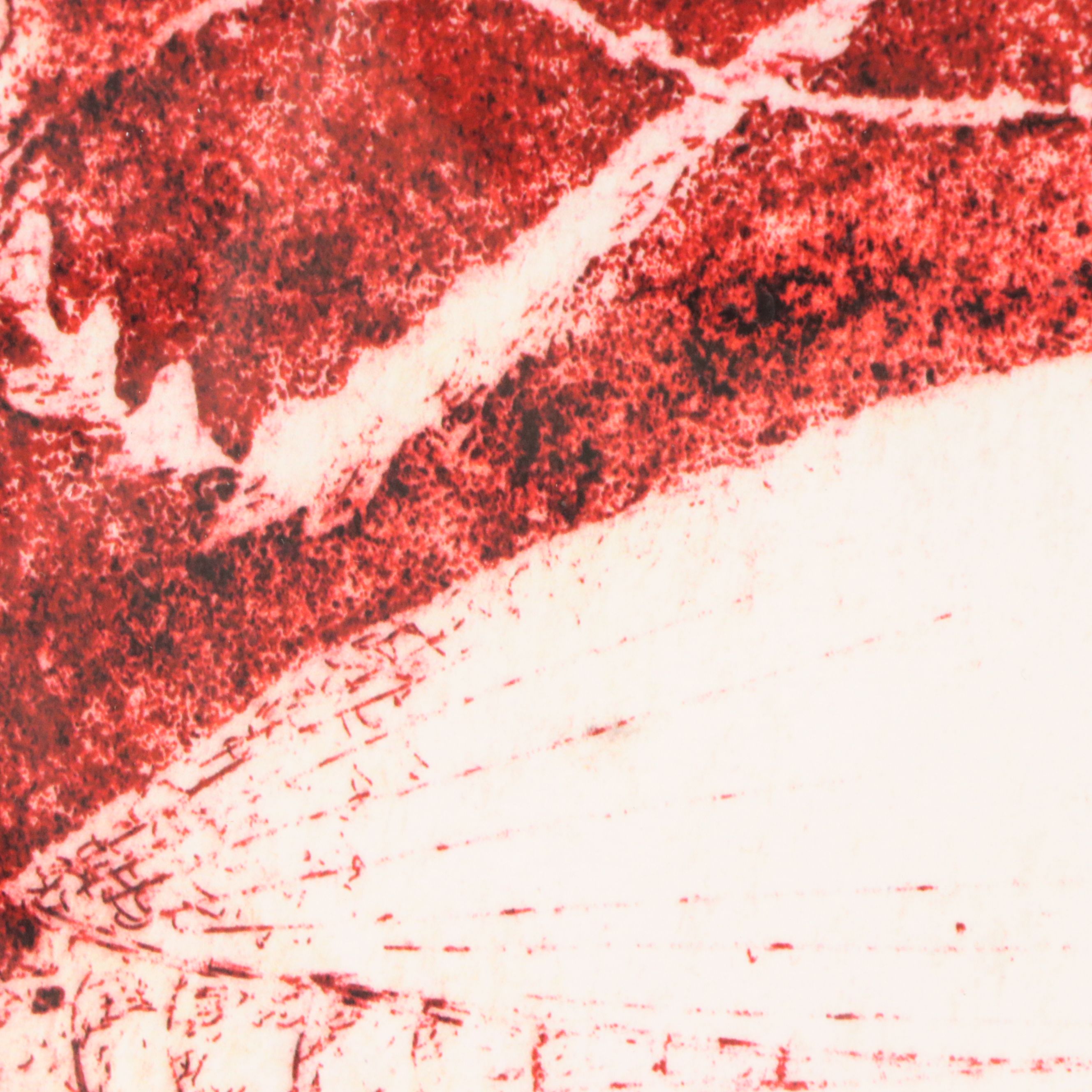 After Tenno Pent Sooster Offset Lithograph "White Beetle on Red," 21st Century