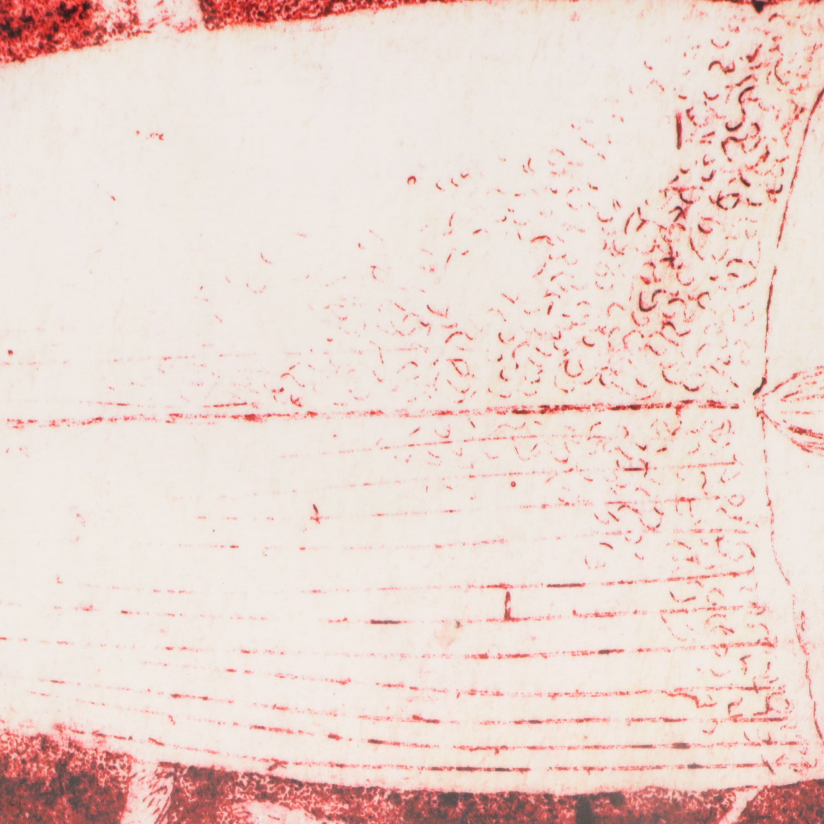 After Tenno Pent Sooster Offset Lithograph "White Beetle on Red," 21st Century