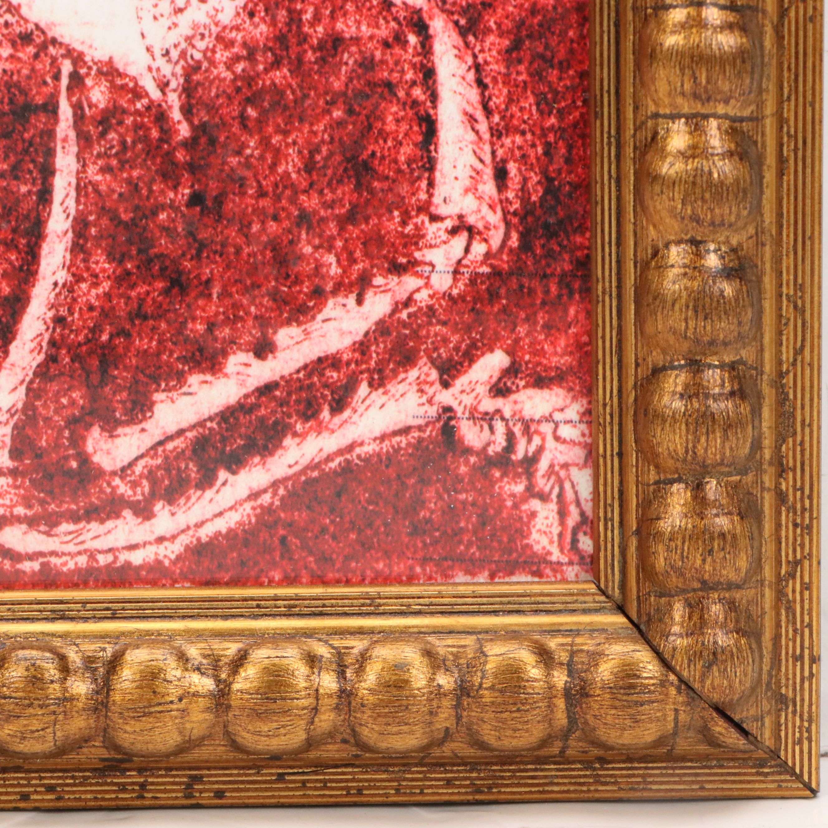 After Tenno Pent Sooster Offset Lithograph "White Beetle on Red," 21st Century