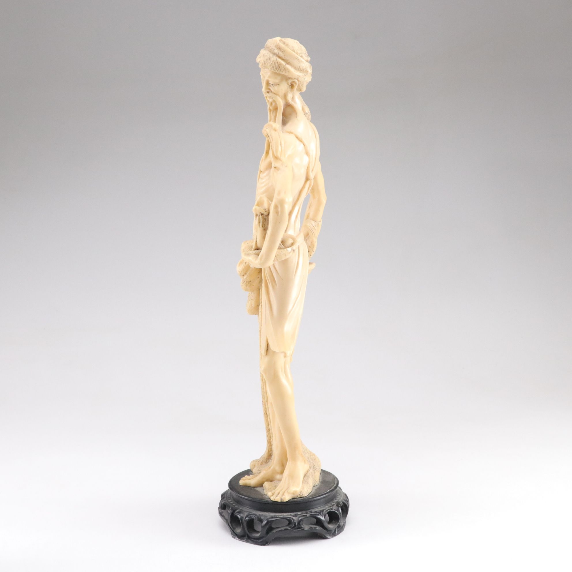 Pair of Chinese Fisherman Statues