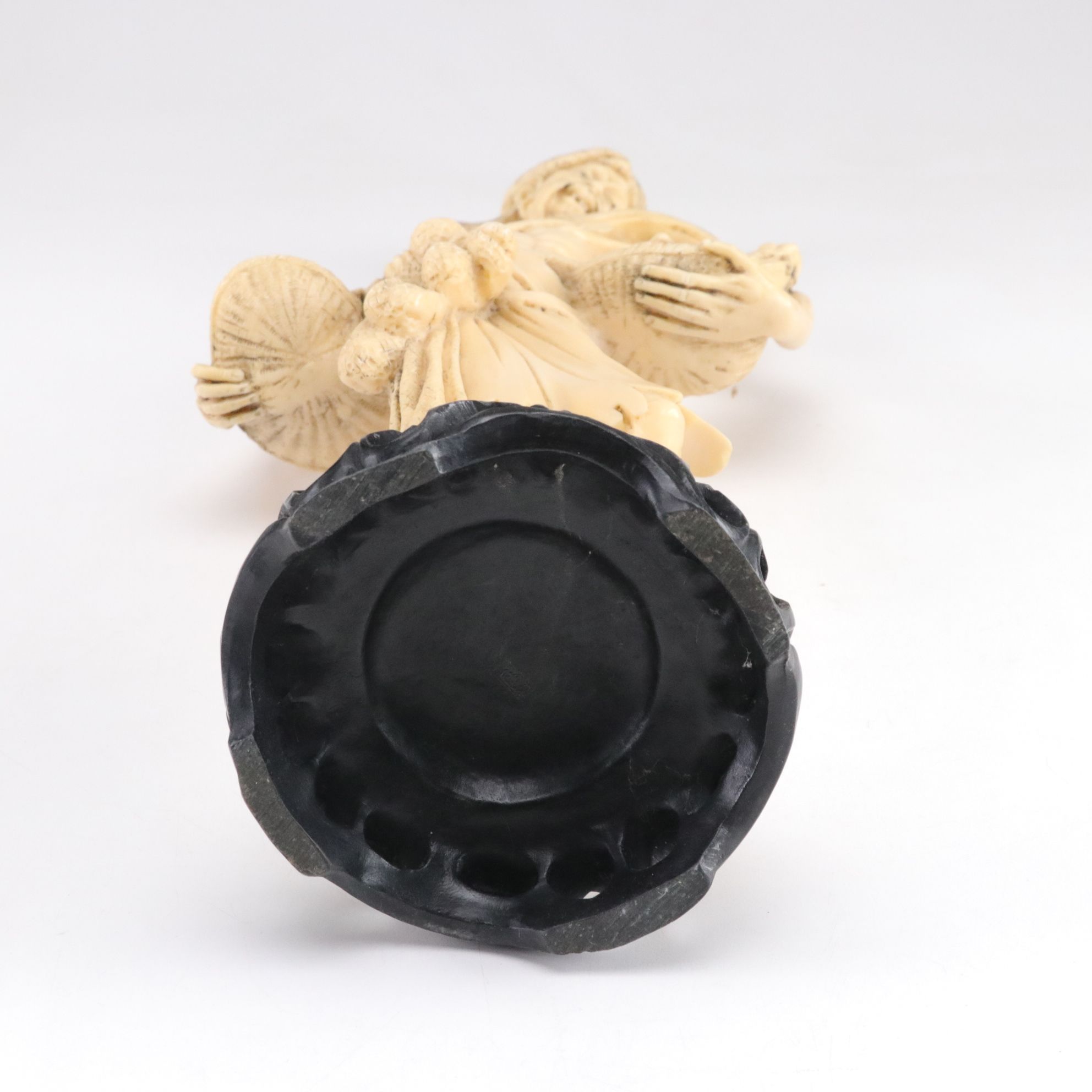 Pair of Chinese Fisherman Statues