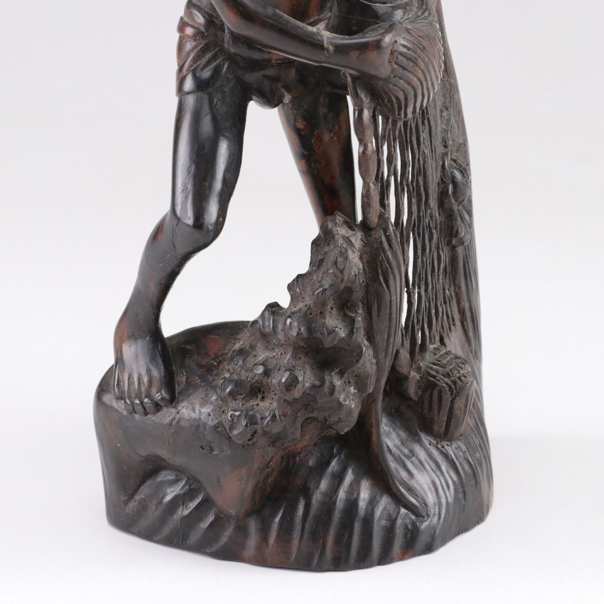 Pair of Chinese Fisherman Statues