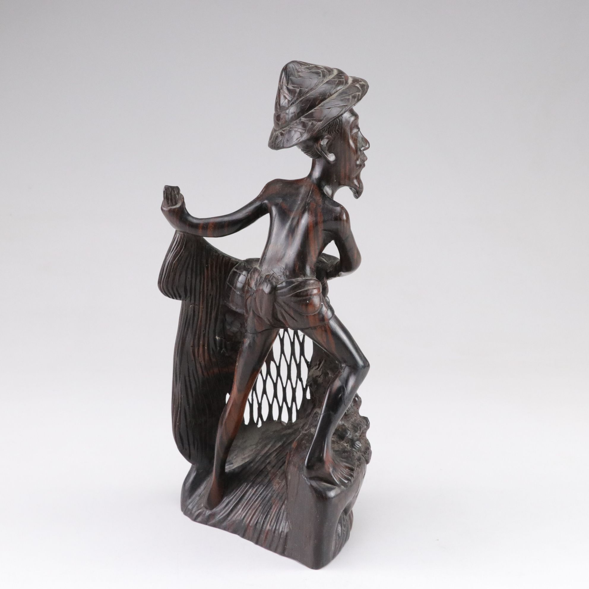 Pair of Chinese Fisherman Statues