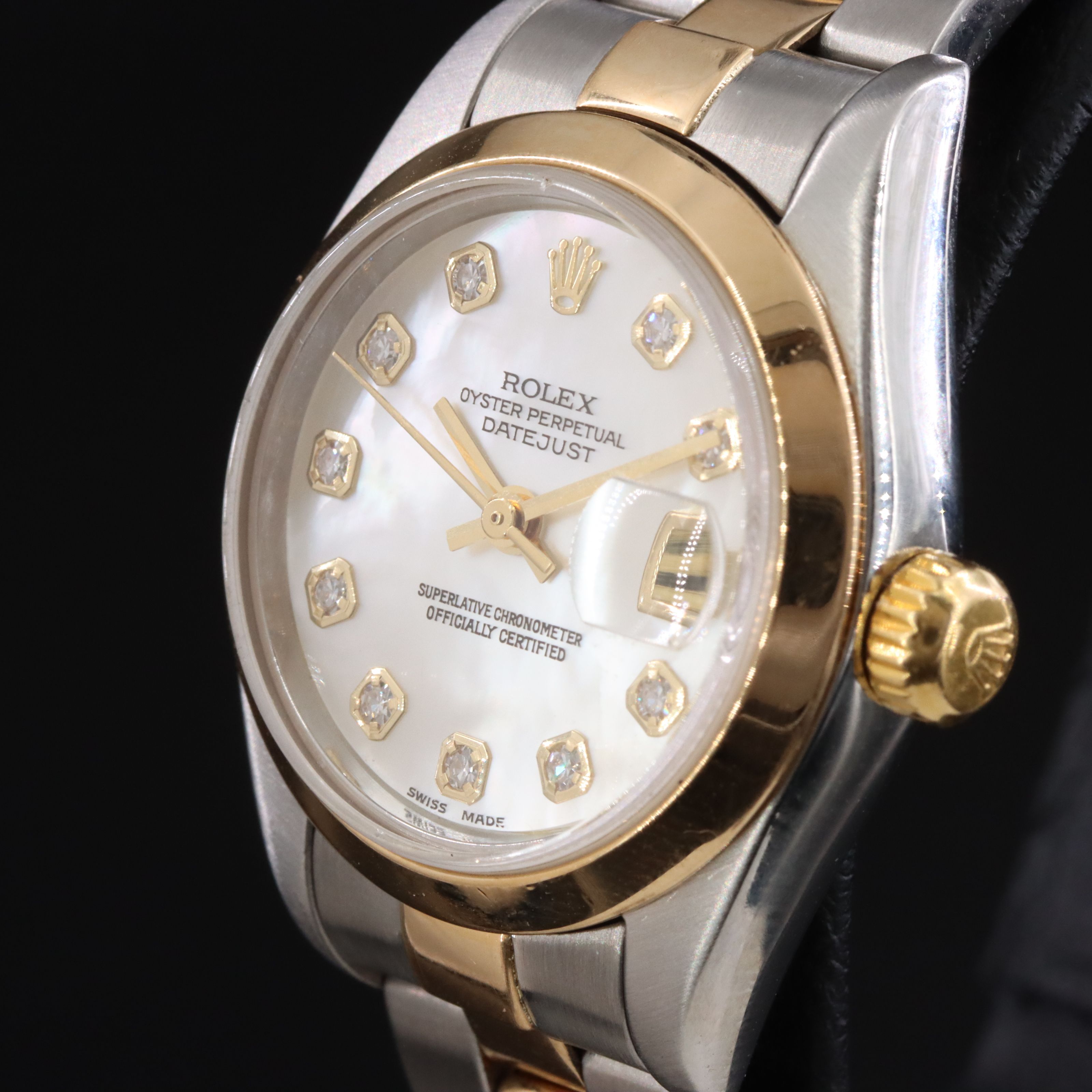 Rolex Datejust 79163 Custom Diamond Vintage Watch c.2000