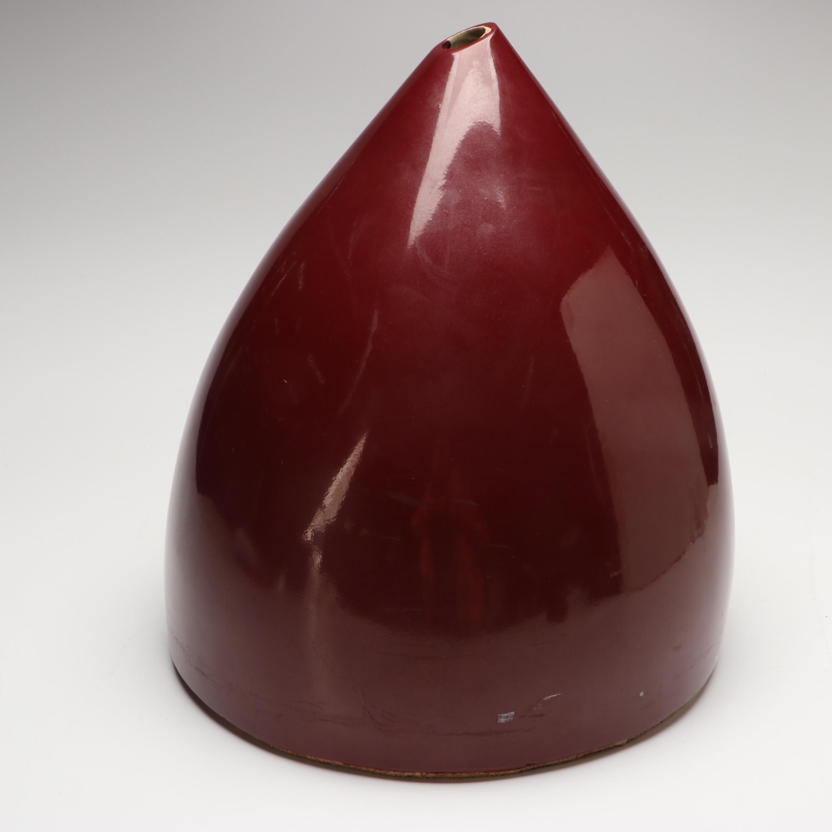 JH Johnson MCM Style Abstract Teardrop Vase, Mid to Late 20th Century