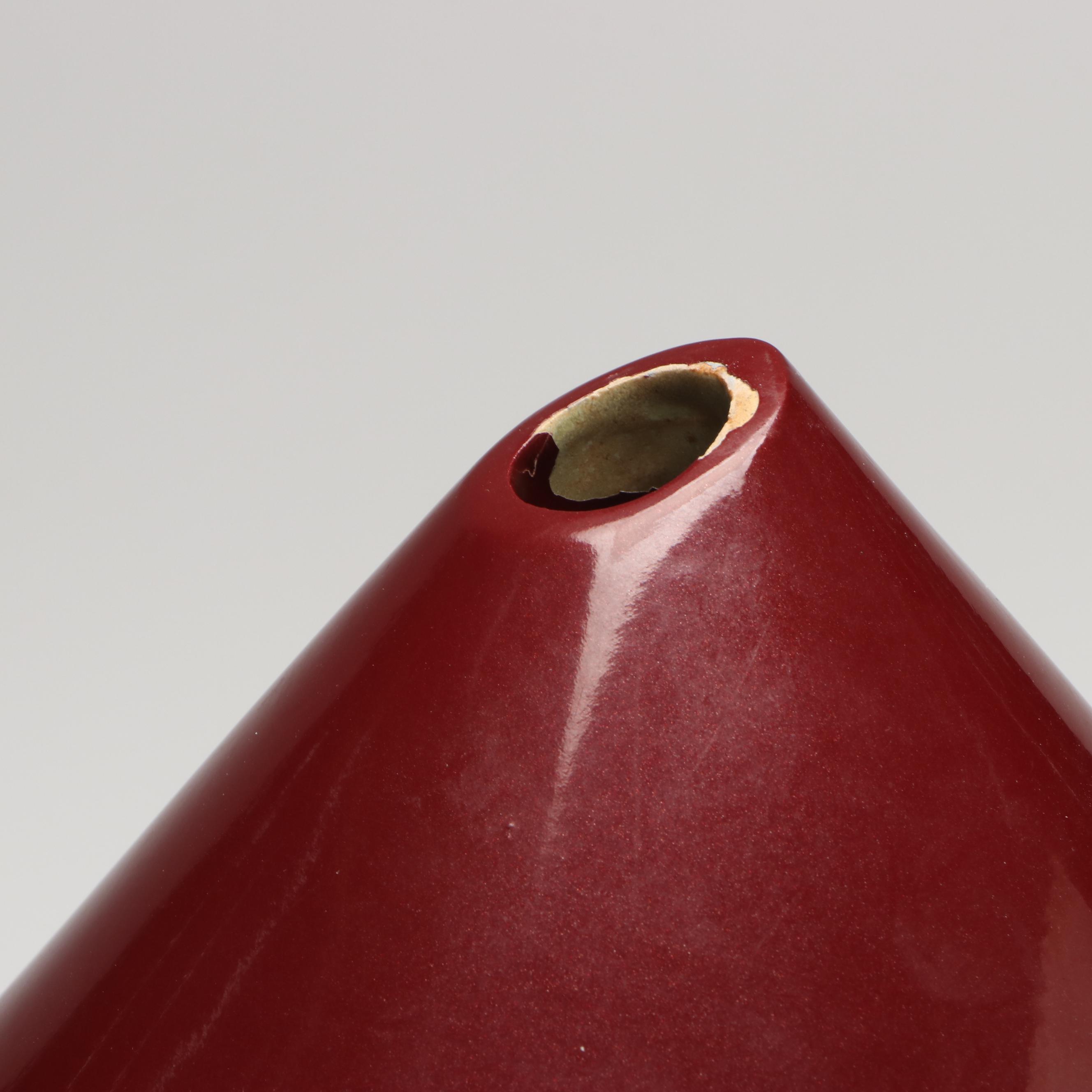 JH Johnson MCM Style Abstract Teardrop Vase, Mid to Late 20th Century
