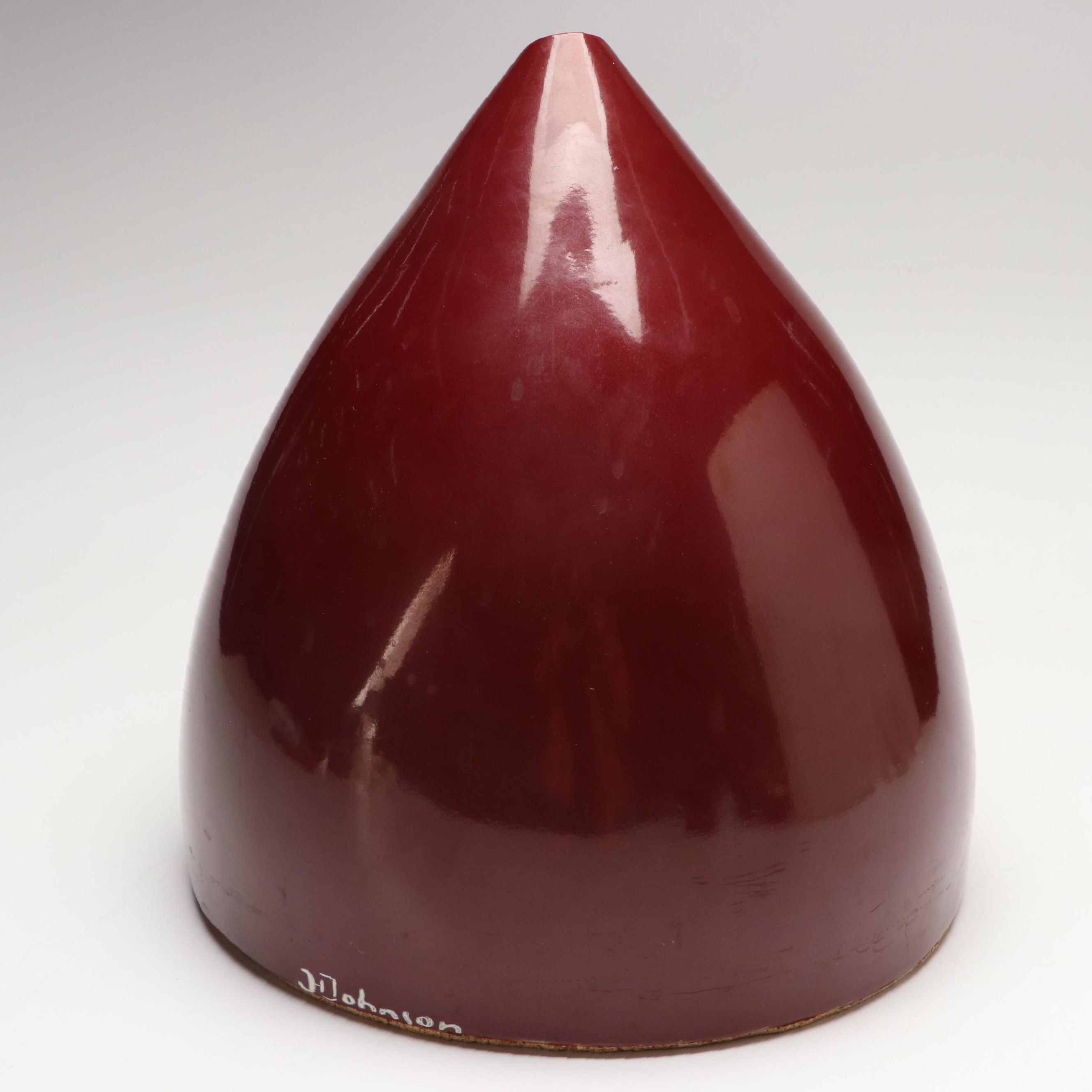 JH Johnson MCM Style Abstract Teardrop Vase, Mid to Late 20th Century