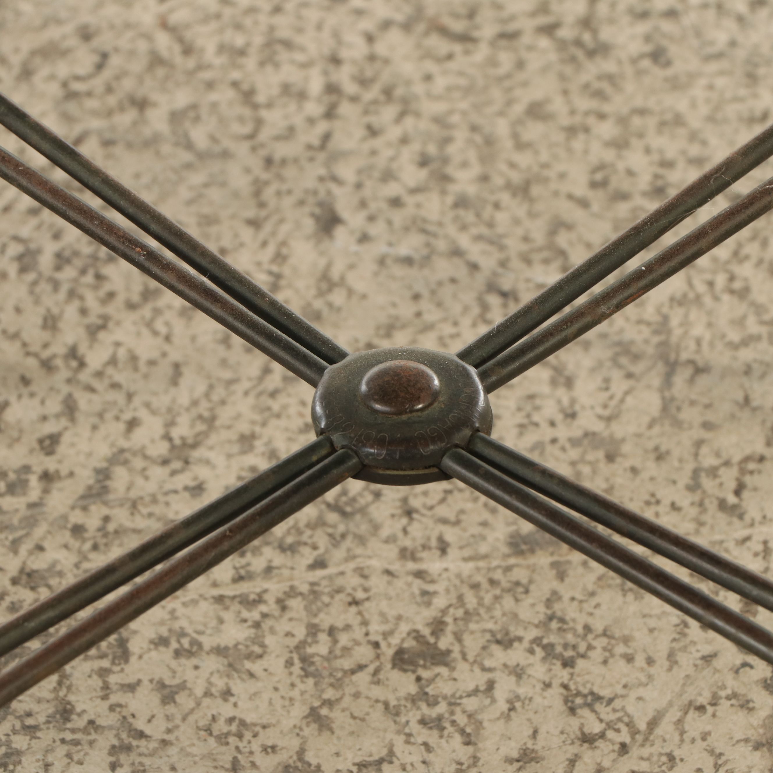 Child Size Victorian Style Wrought Iron and Wood Bistro Set