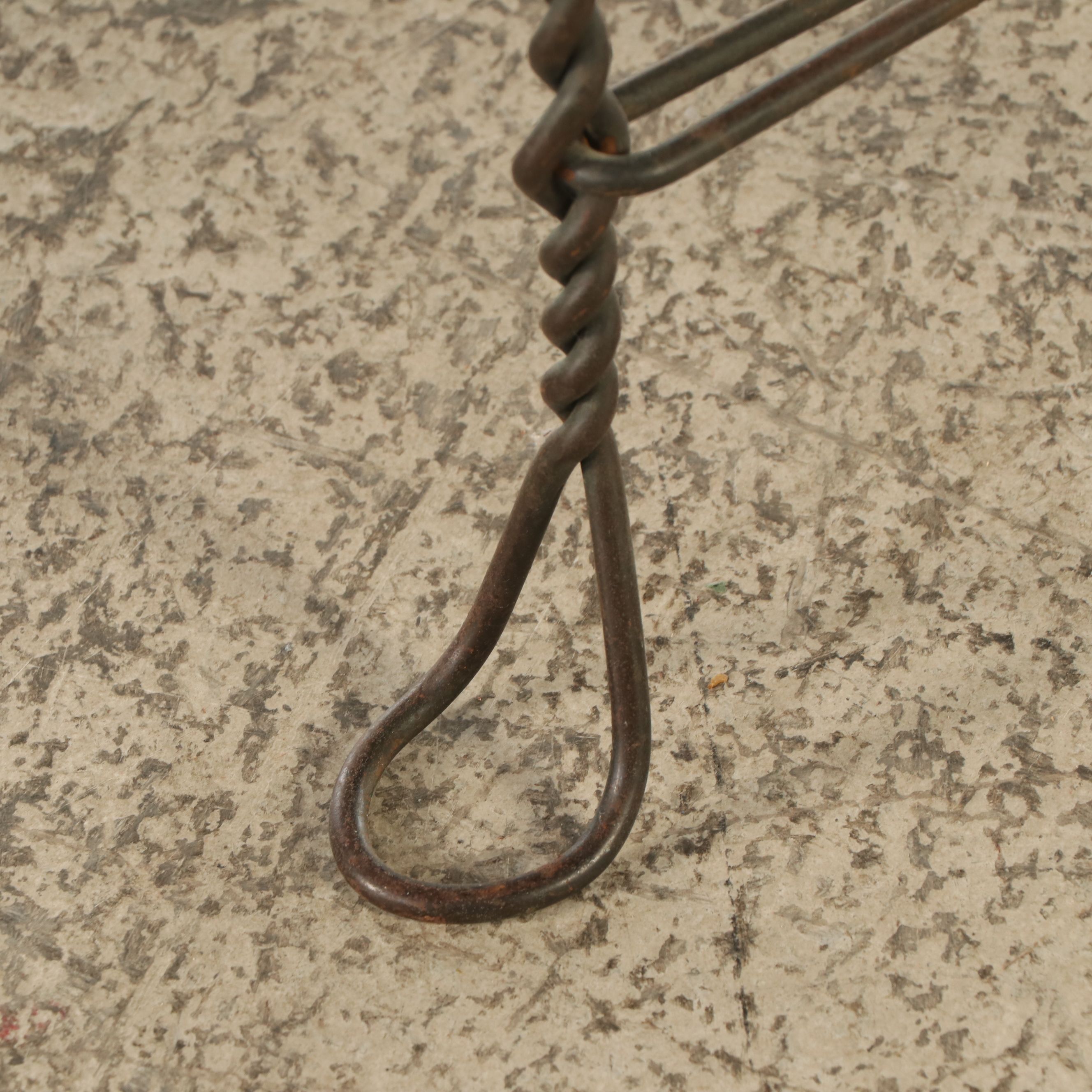 Child Size Victorian Style Wrought Iron and Wood Bistro Set