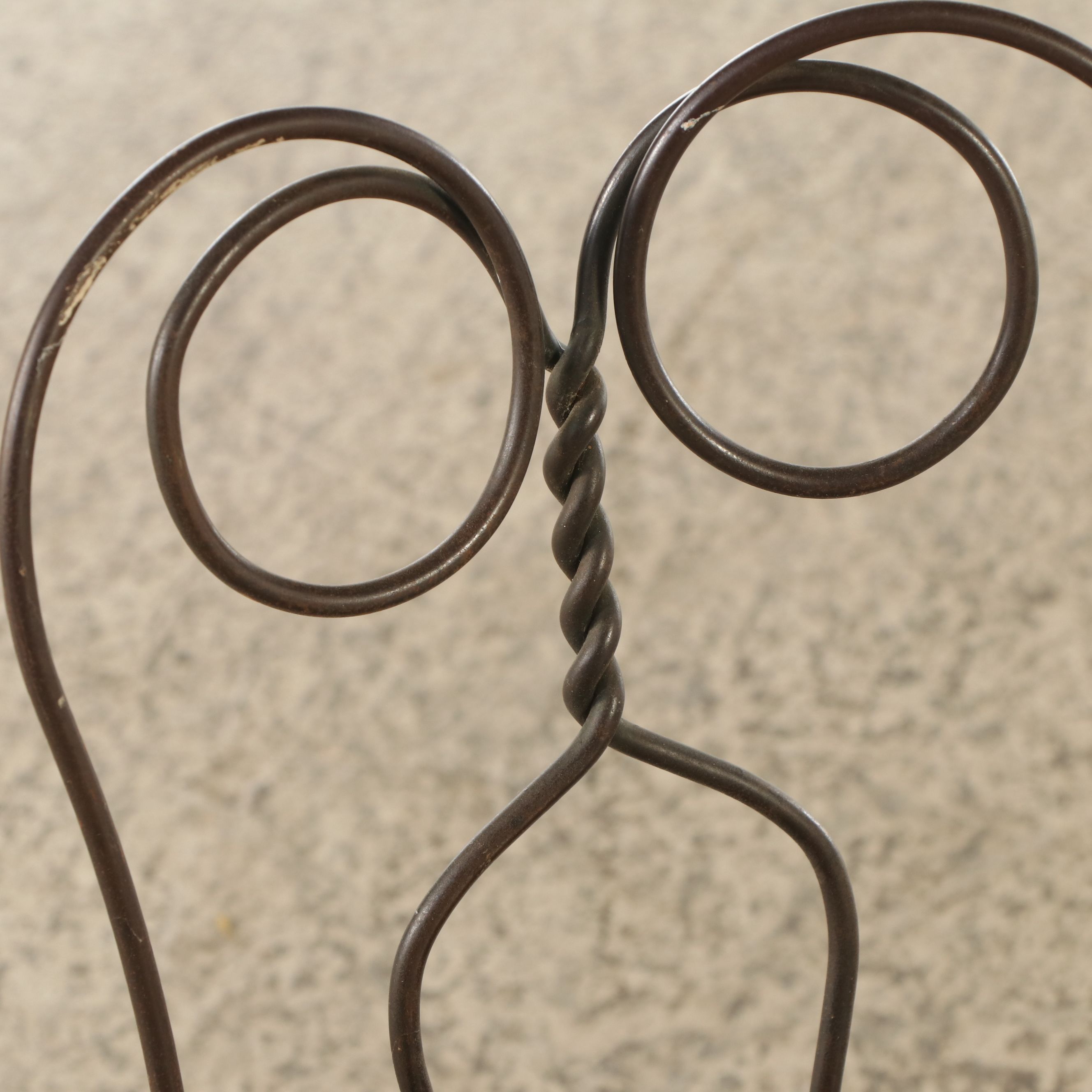 Child Size Victorian Style Wrought Iron and Wood Bistro Set