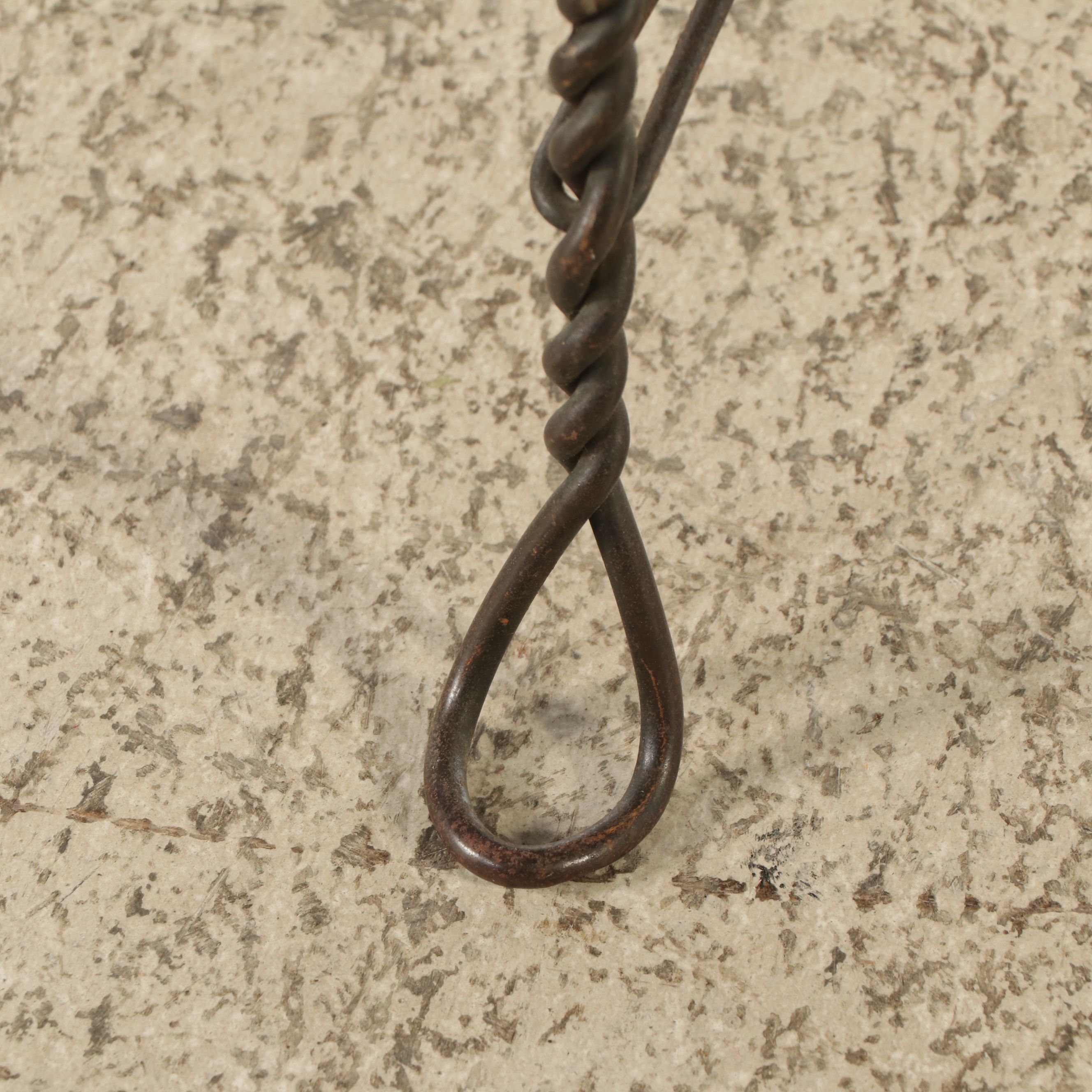 Child Size Victorian Style Wrought Iron and Wood Bistro Set