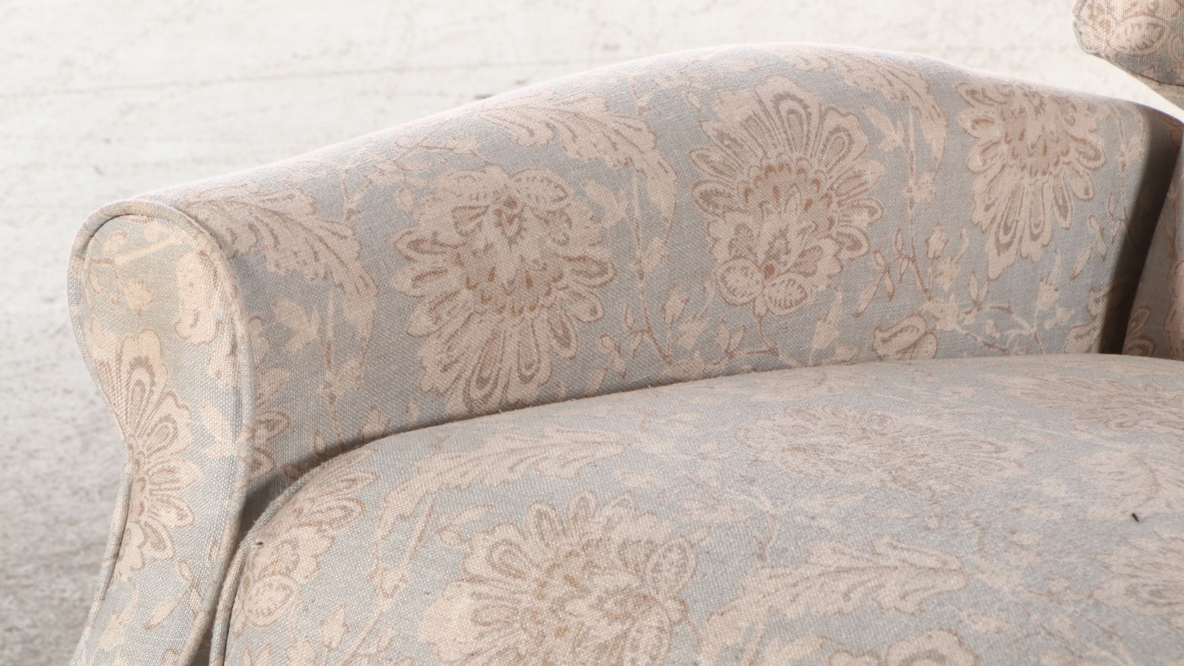 Pair of Queen Anne Style Wingback Recliners, Late 20th Century