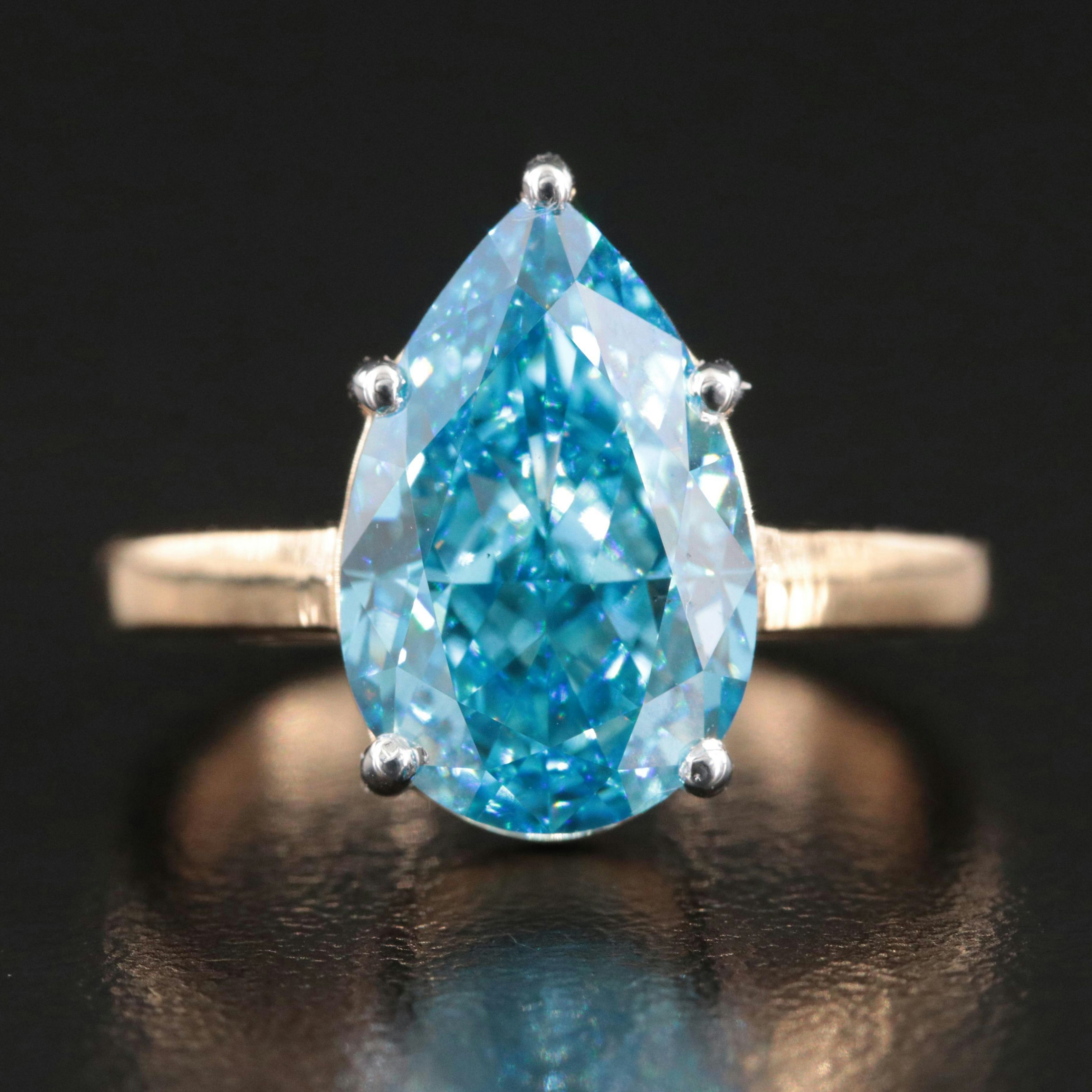 18K 5.03 CTW Lab Grown Diamond Ring with IGI Report