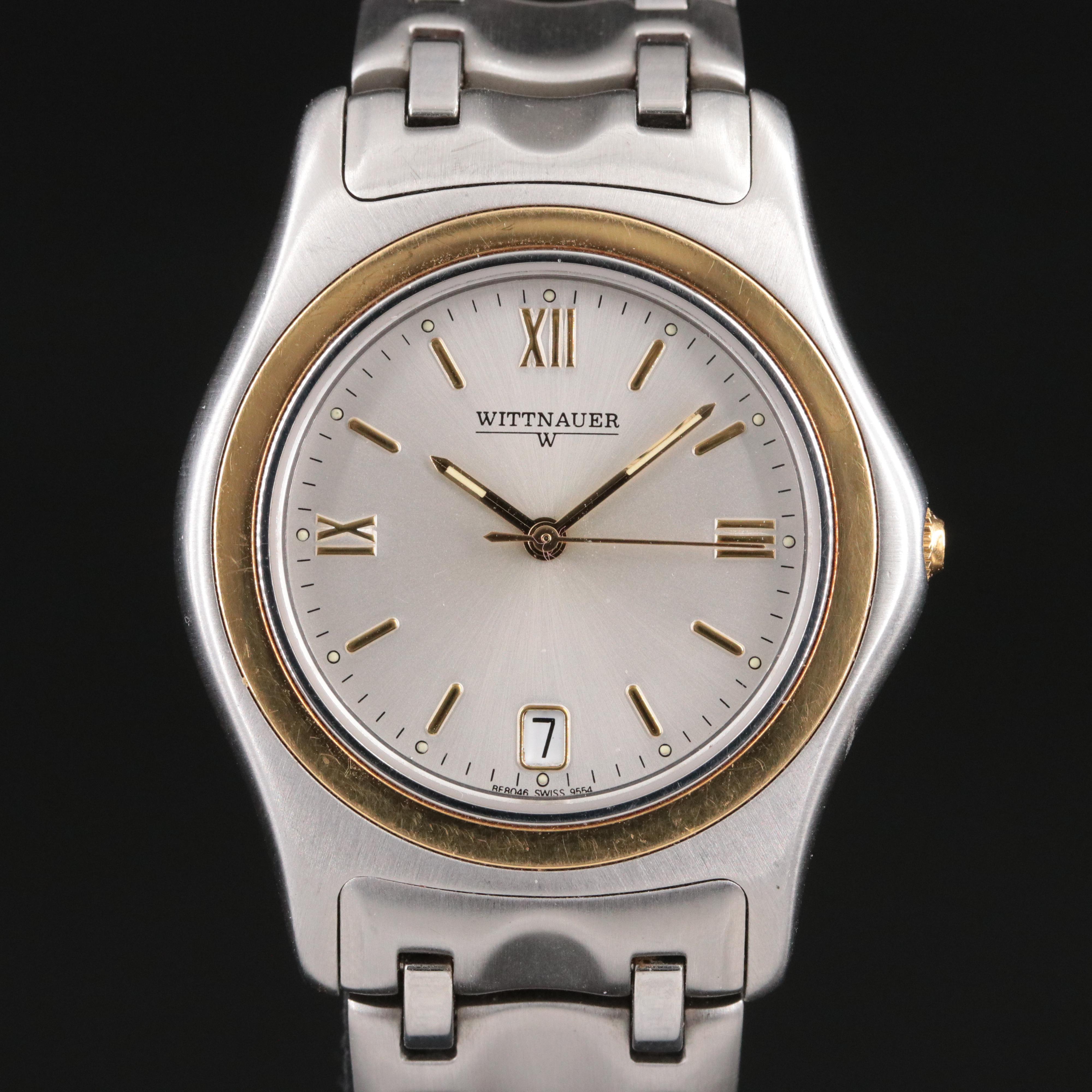 Wittnauer Steel & 18K Trim Watch